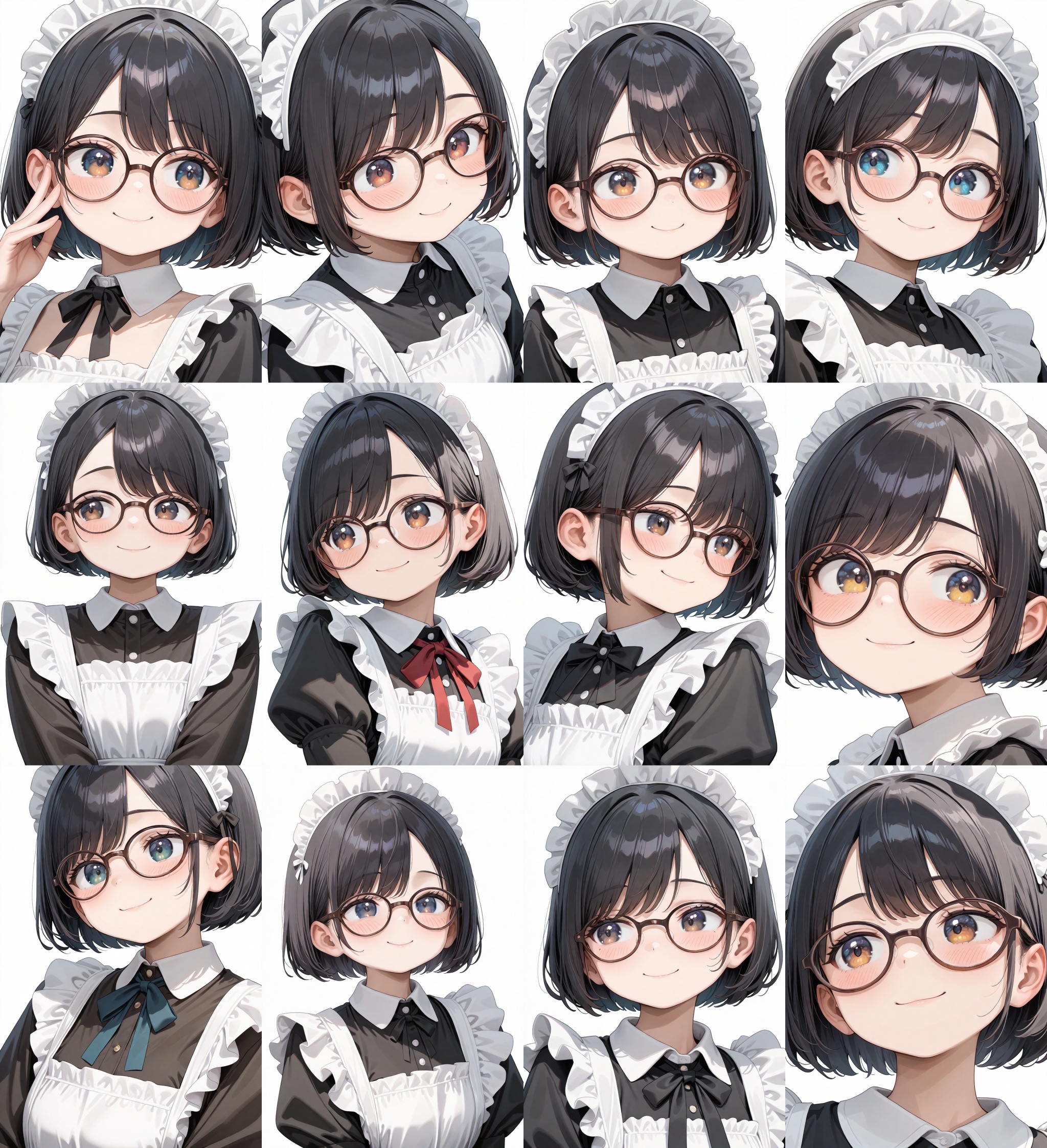 g-boston19s,  glasses,  brown-framed eyewear on Tensor.Art