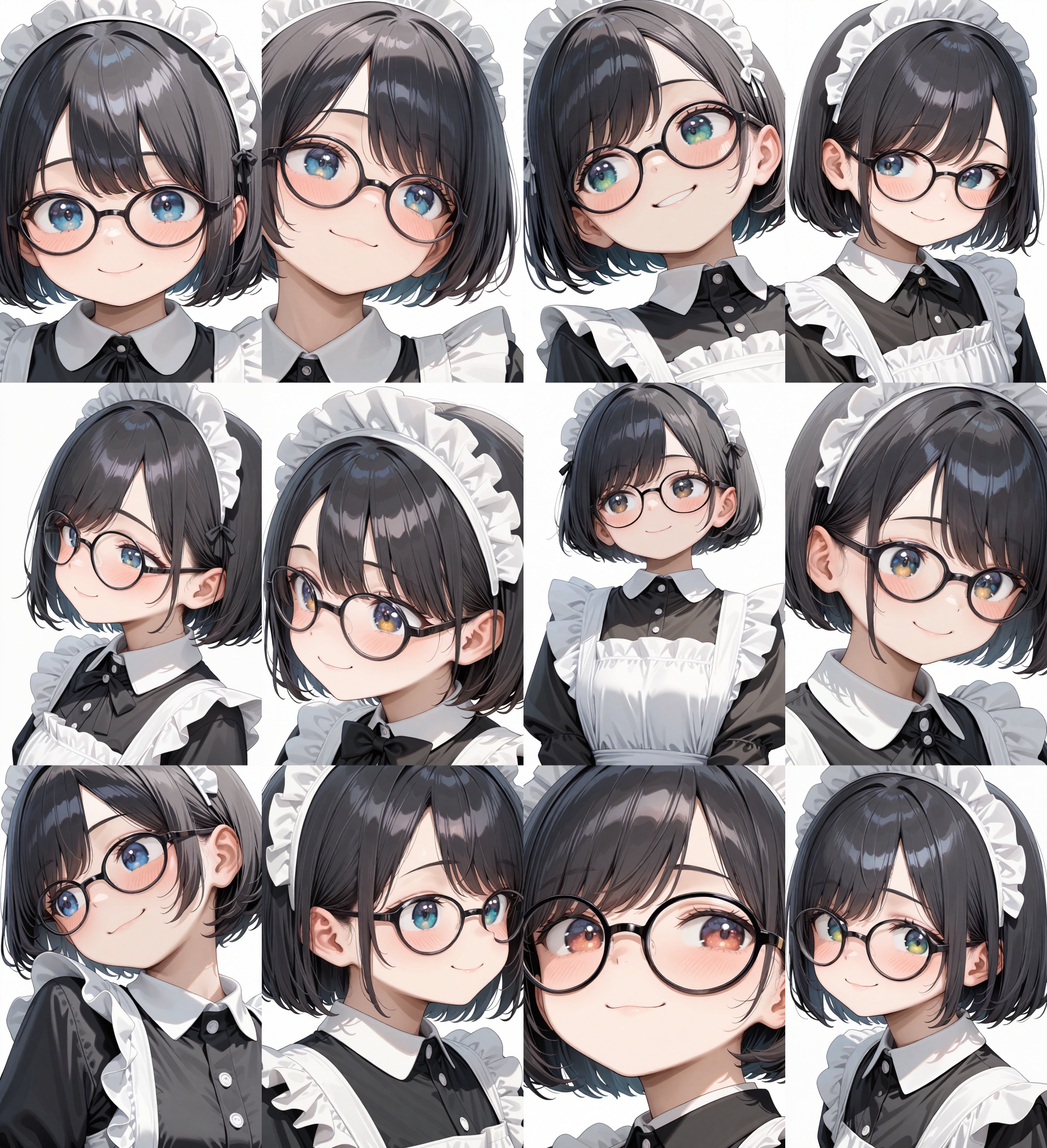 g-boston19s,  glasses,  black-framed eyewear on Tensor.Art