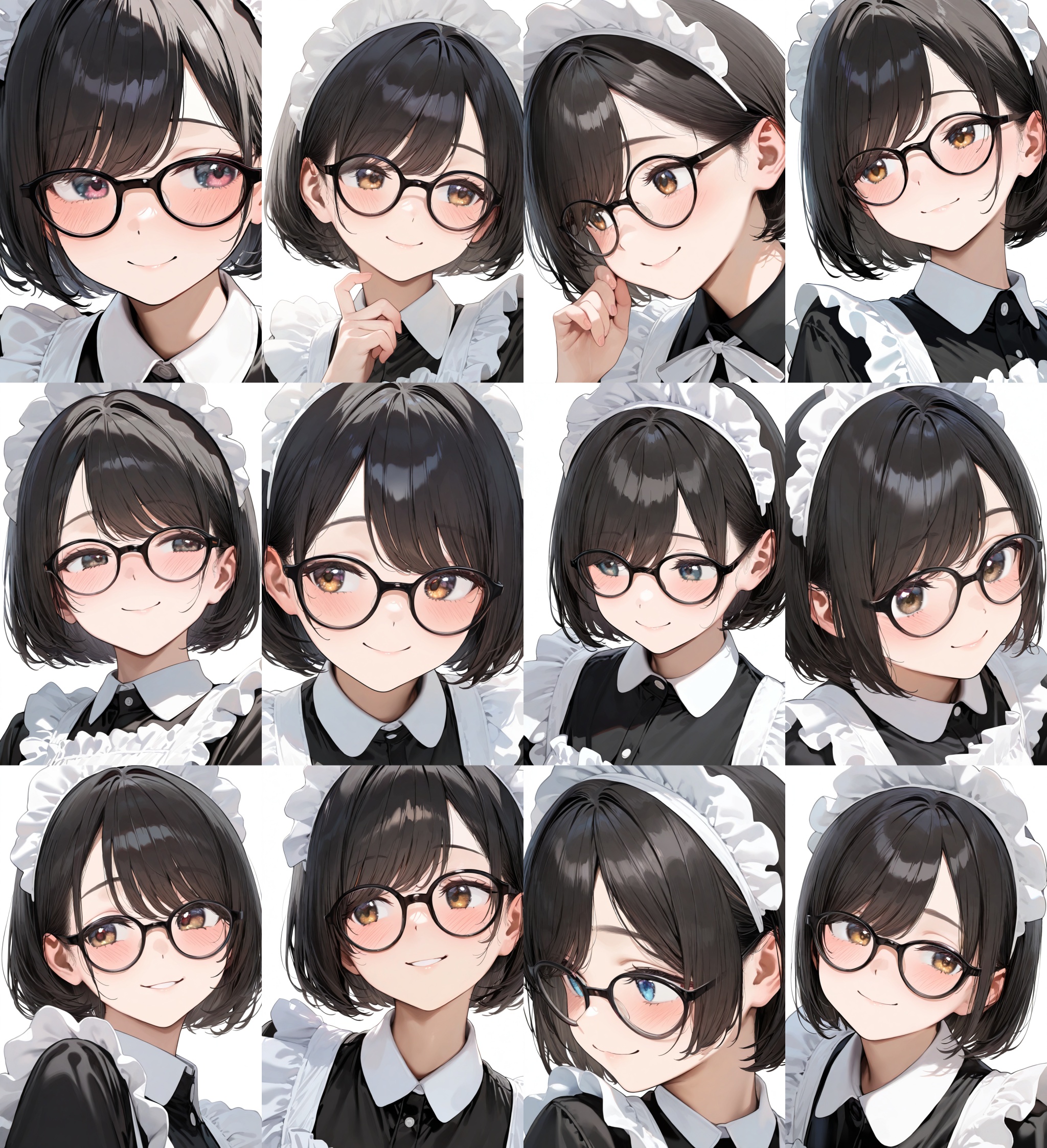 g-boston19s,  glasses,  black-framed eyewear on Tensor.Art
