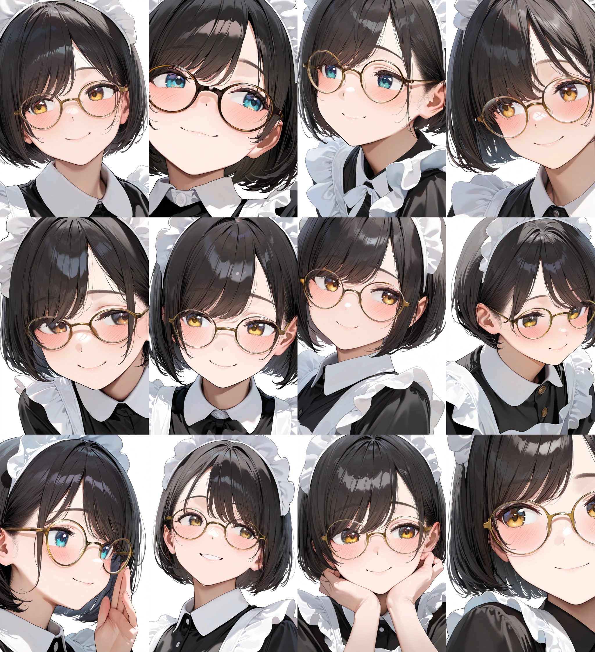 g-boston19s,  glasses,  yellow-framed eyewear on Tensor.Art