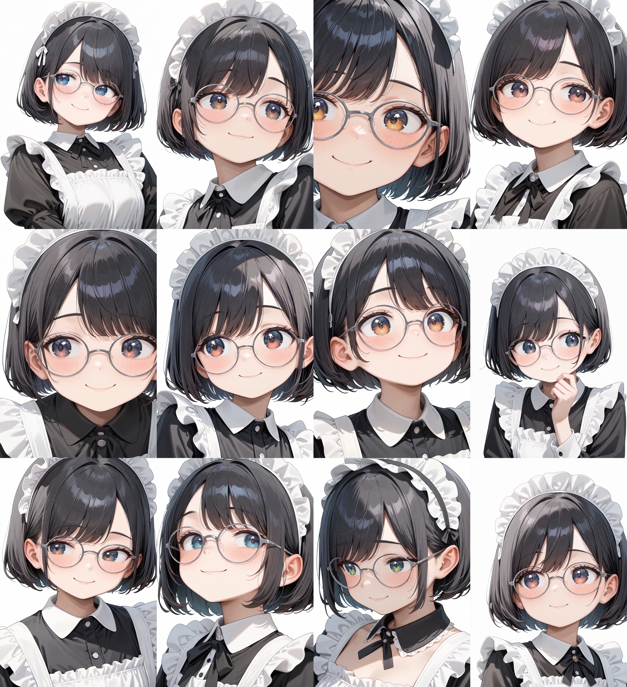 g-boston19s,  glasses,  grey-framed eyewear on Tensor.Art
