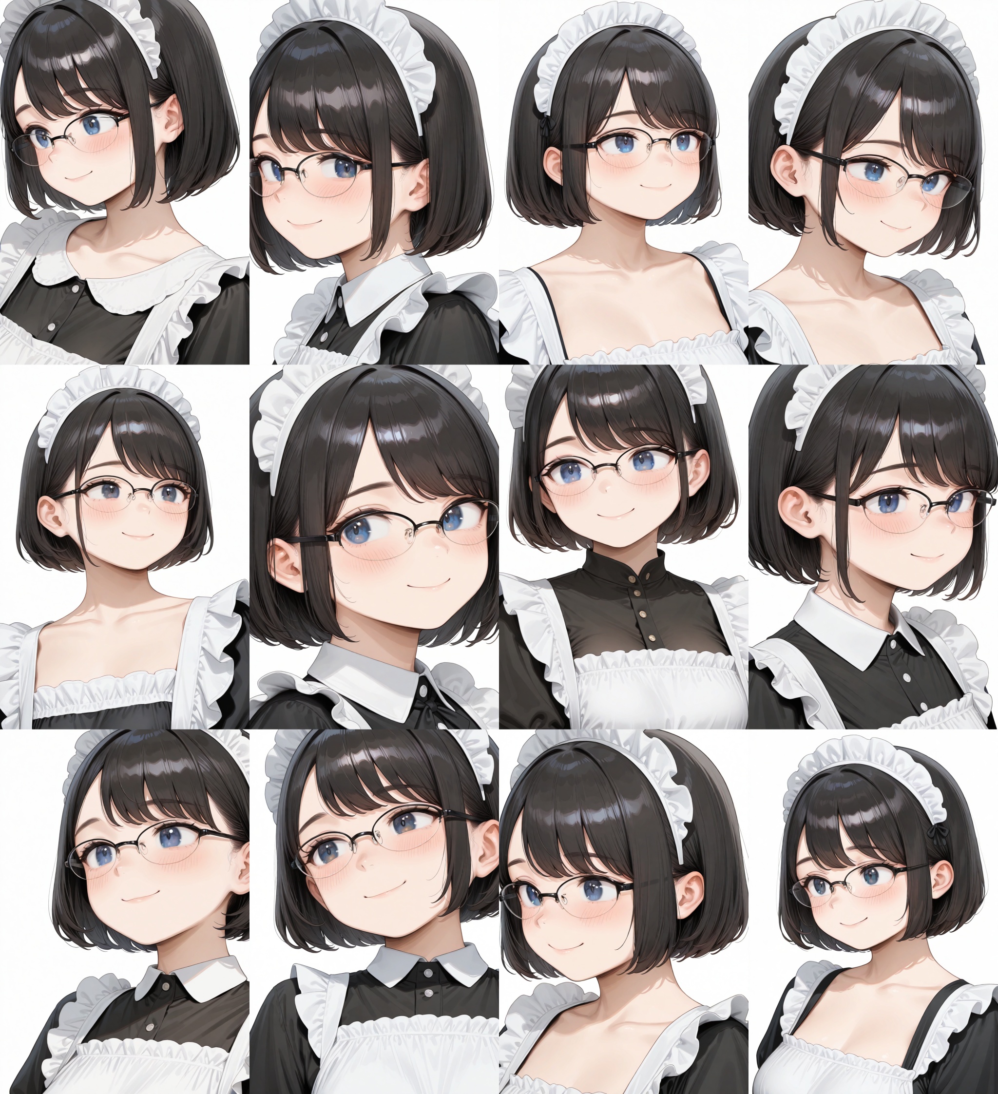 halfrim15s,  over-rim eyewear,  black-framed eyewear on Tensor.Art