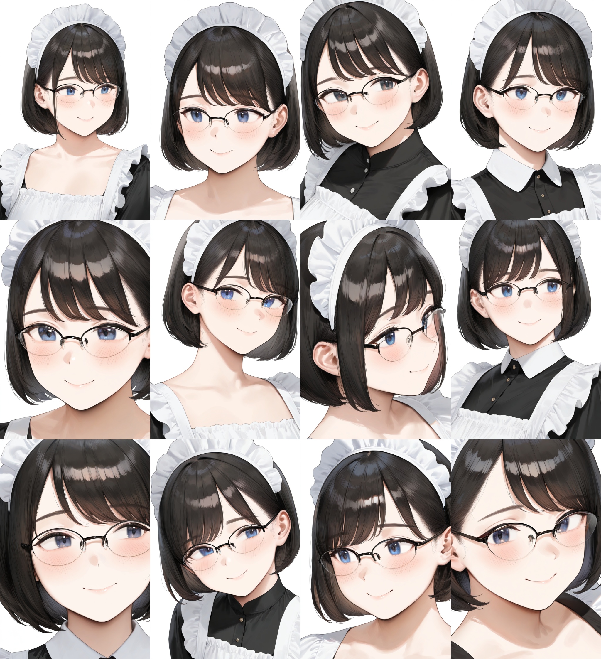 halfrim15s,  over-rim eyewear,  black-framed eyewear on Tensor.Art