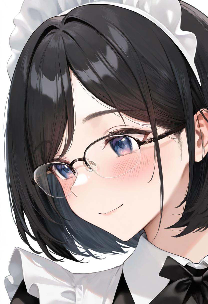 halfrim18A,  over-rim eyewear,  black-framed eyewear on Tensor.Art