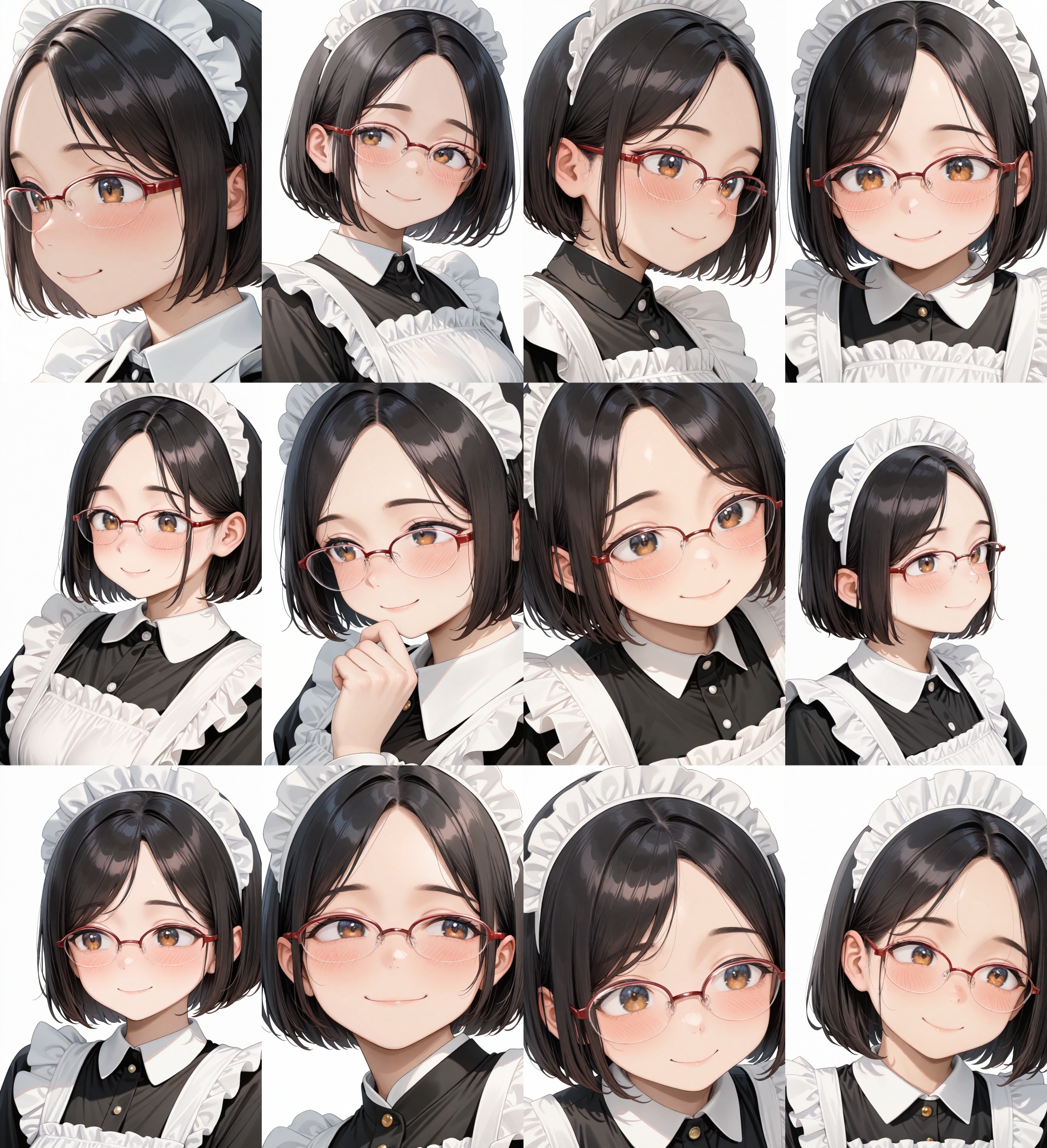 halfrim17s,  over-rim eyewear,  red-framed eyewear on Tensor.Art