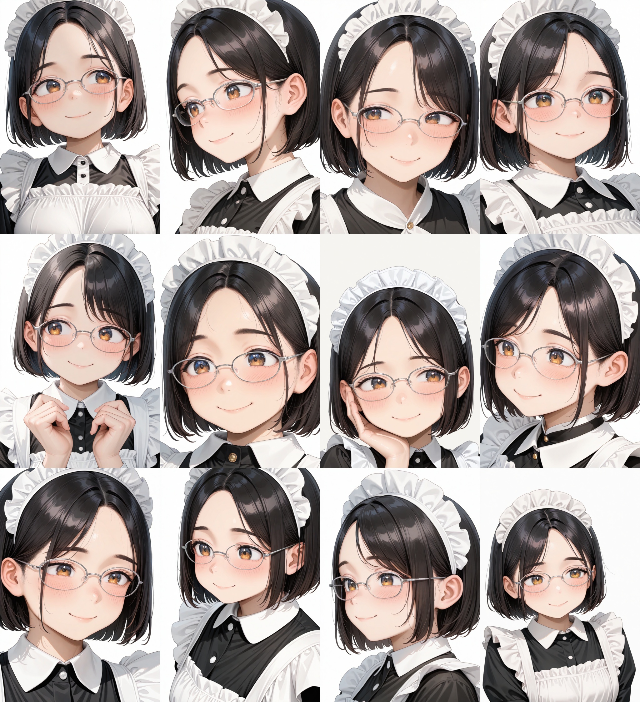 halfrim17s,  glasses,  grey-framed eyewear on Tensor.Art