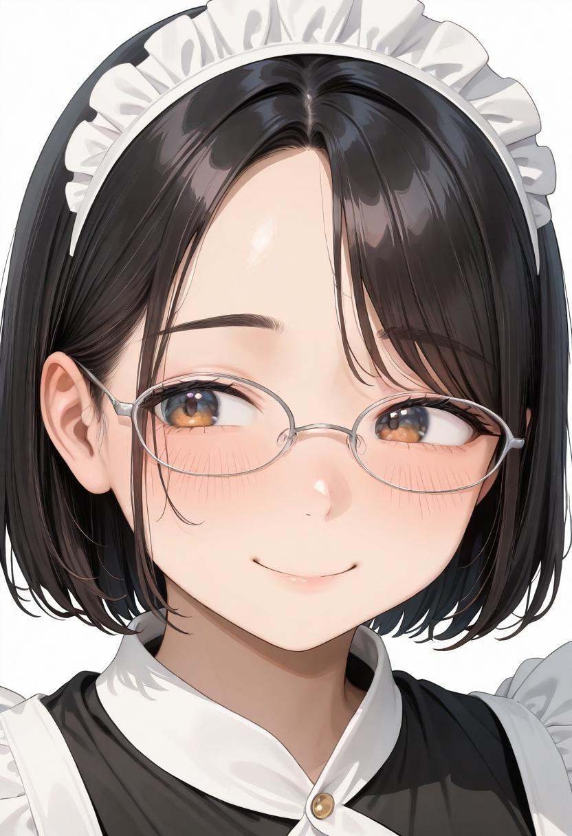 halfrim17s,  glasses,  grey-framed eyewear on Tensor.Art