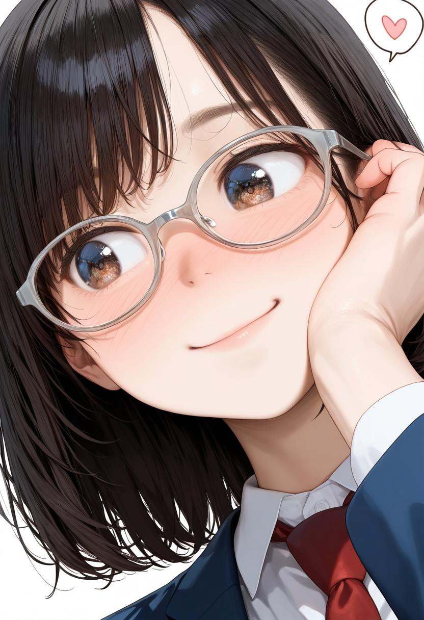 oval_cell,  glasses,  grey-framed eyewear on Tensor.Art
