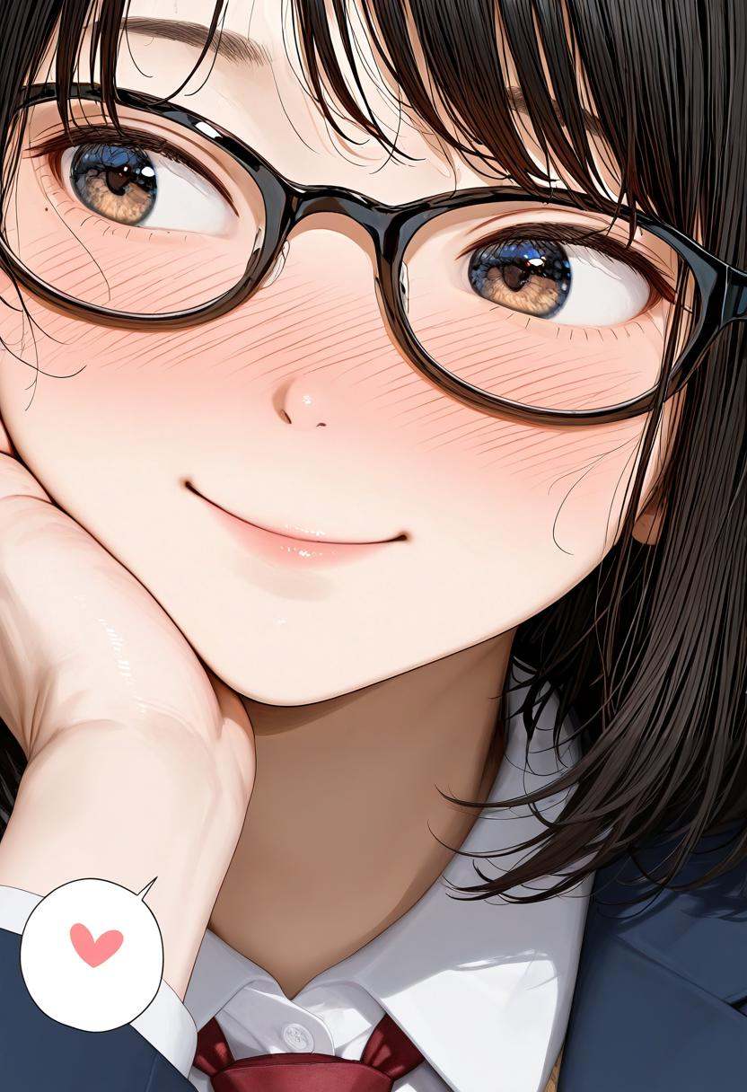 oval_cell,  glasses,  black-framed eyewear on Tensor.Art