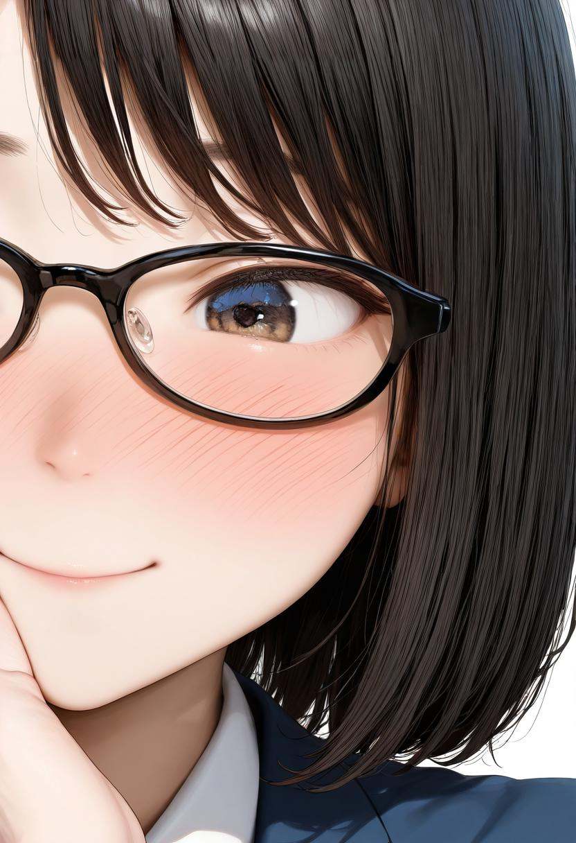 oval_cell,  glasses,  black-framed eyewear on Tensor.Art