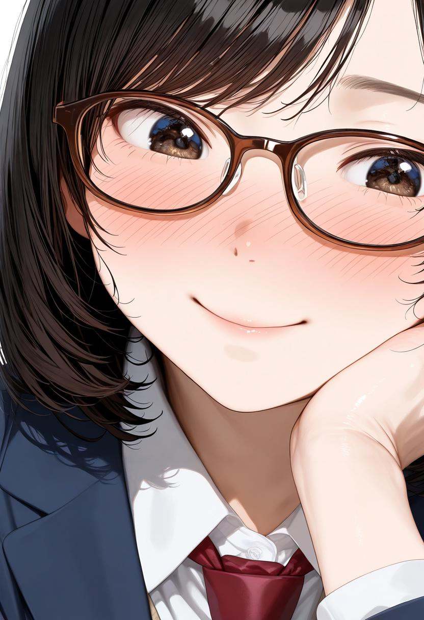 oval_cell,  glasses,  brown-framed eyewear on Tensor.Art
