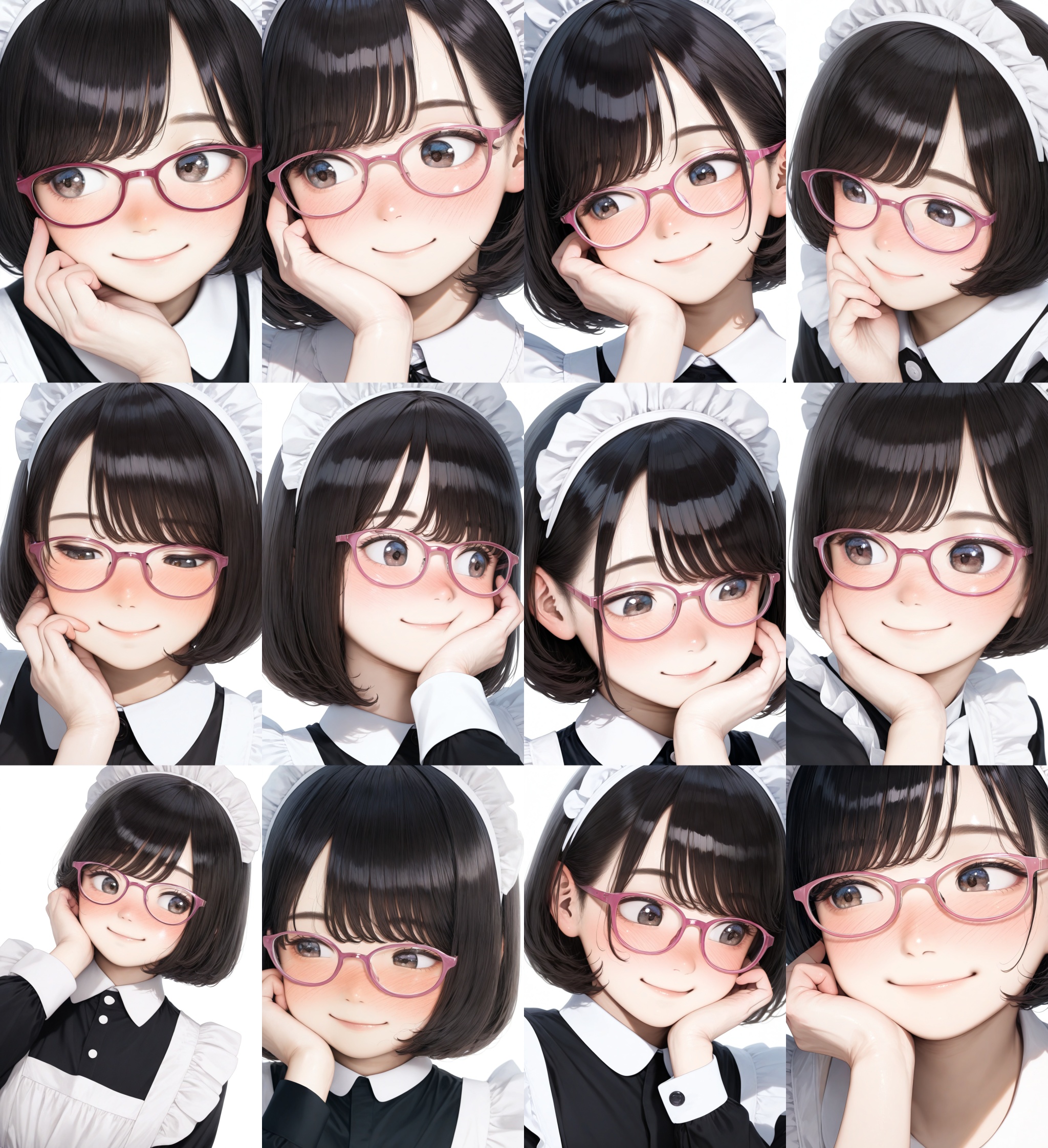 oval_cell,  glasses,  pink-framed eyewear on Tensor.Art