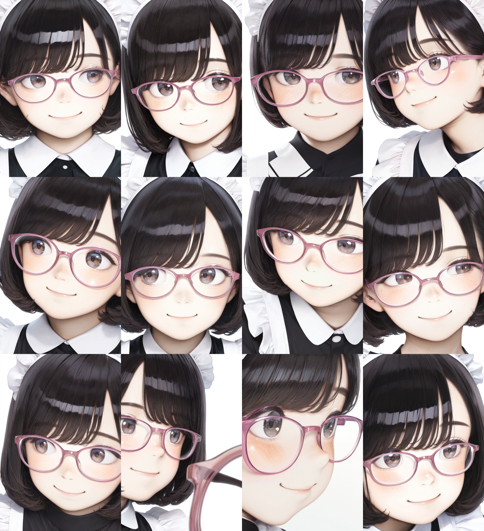 oval_cell,  glasses,  pink-framed eyewear on Tensor.Art