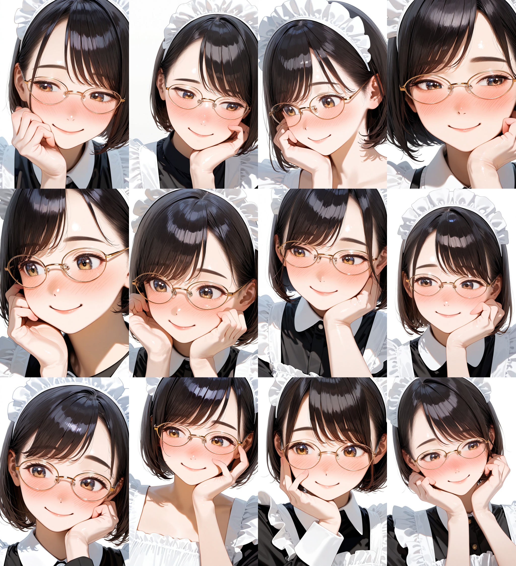 oval_metal2,  glasses,  yellow-framed eyewear on Tensor.Art