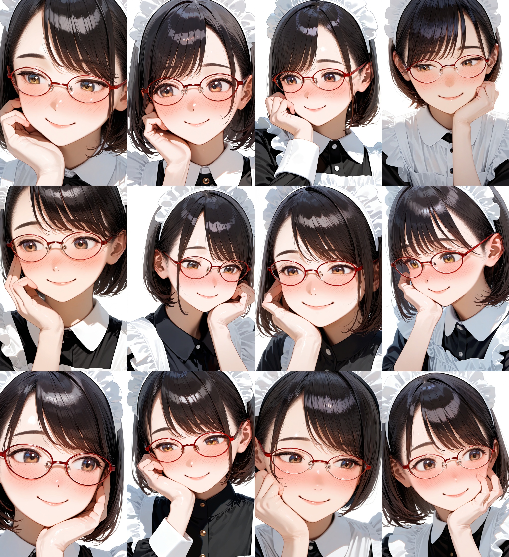 oval_metal2,  glasses,  red-framed eyewear on Tensor.Art