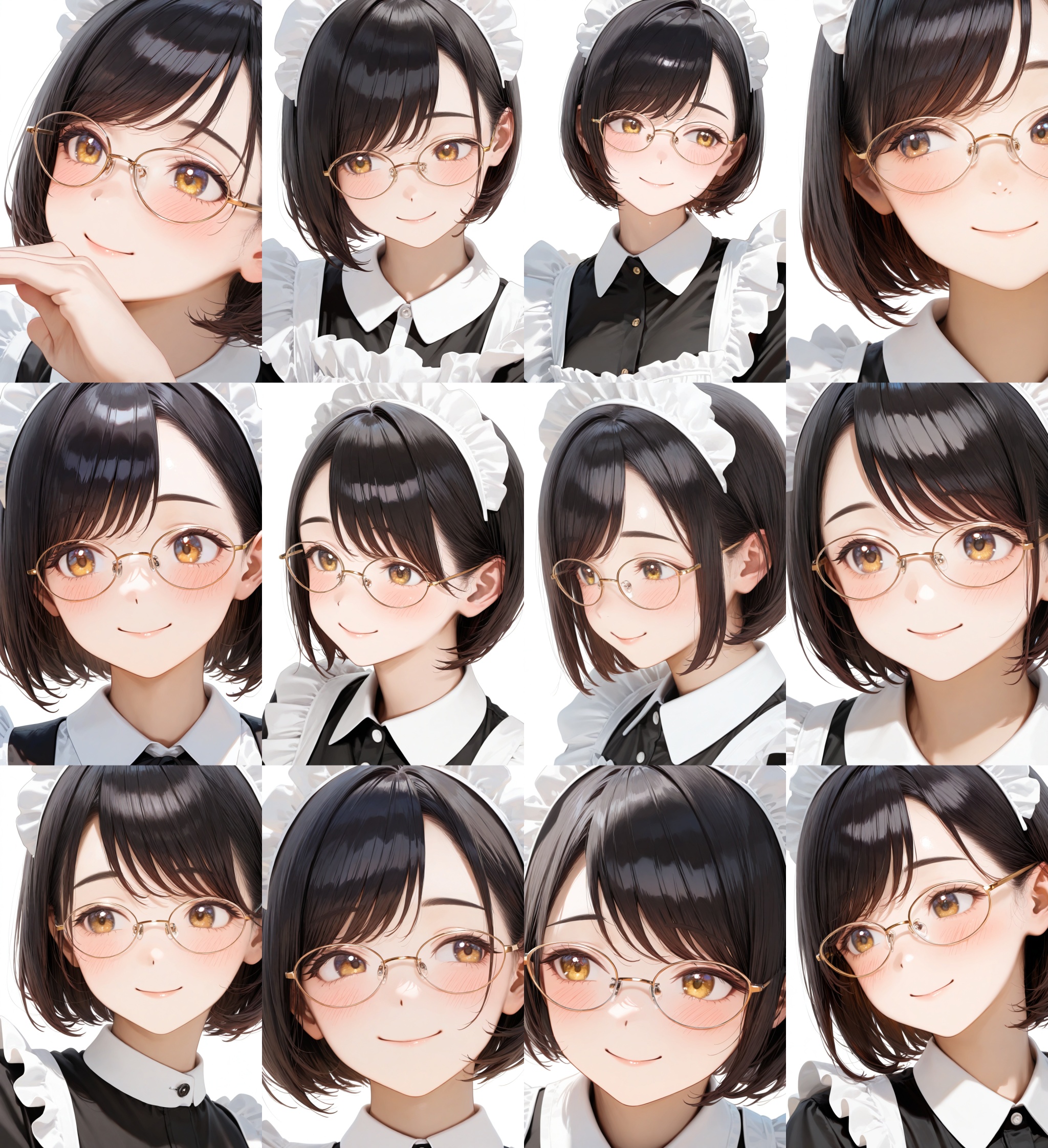 oval_metal2,  glasses,  yellow-framed eyewear on Tensor.Art