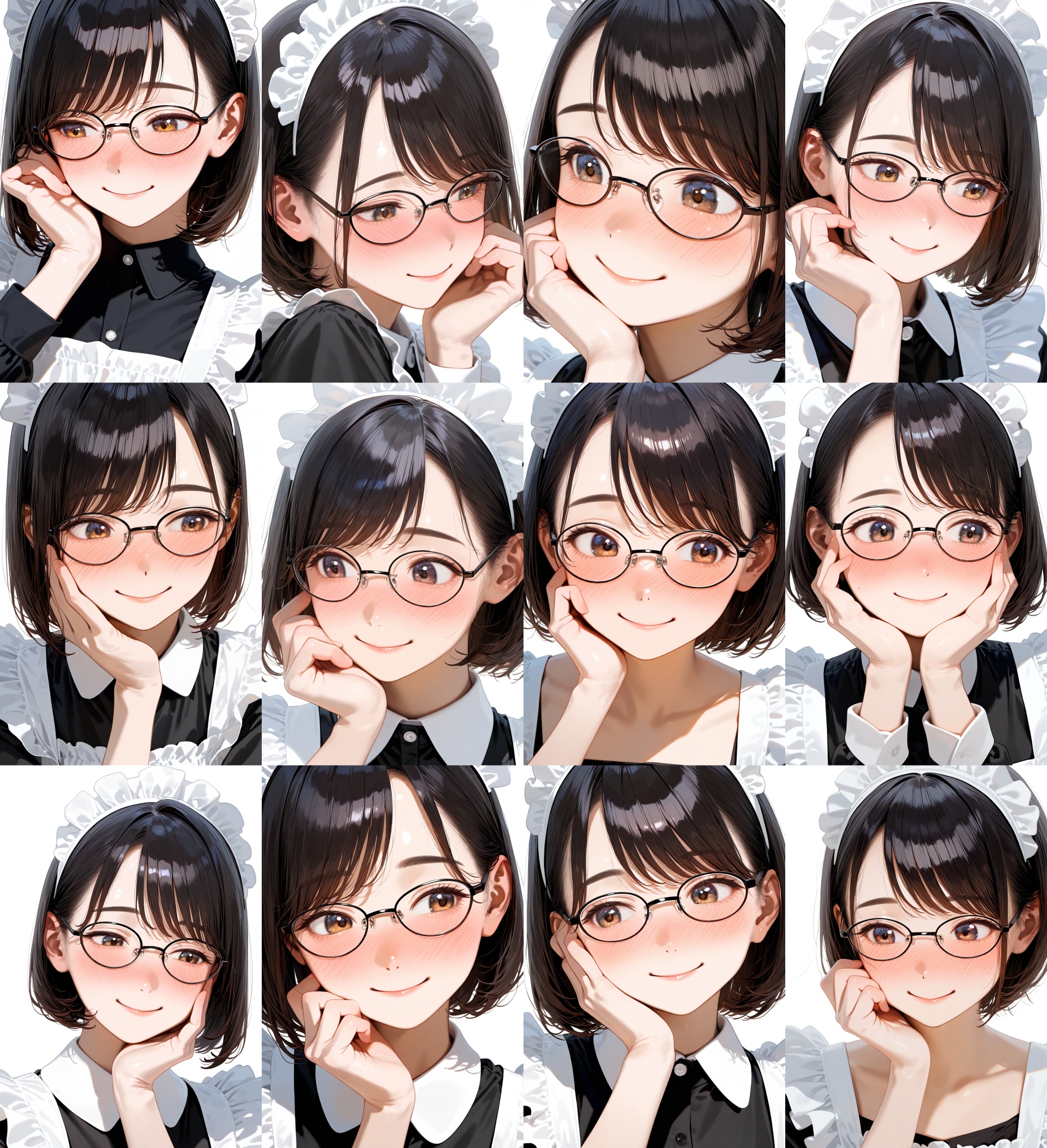oval_metal2,  glasses,  black-framed eyewear on Tensor.Art