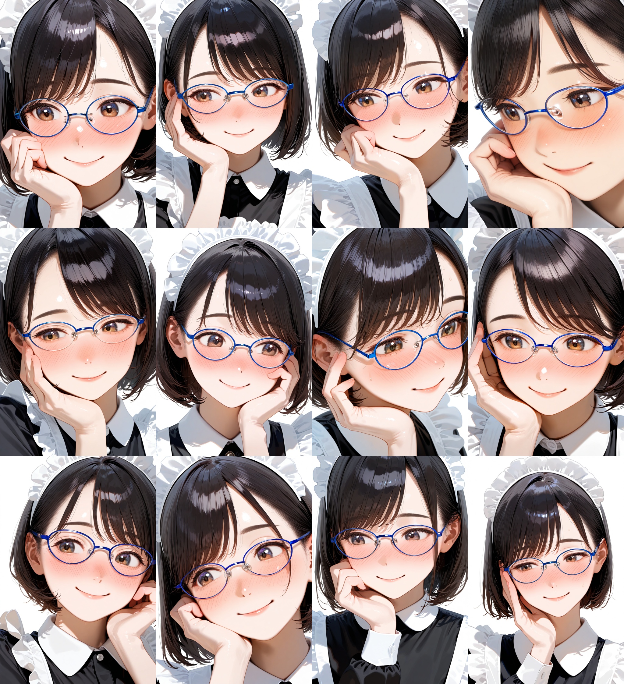 oval_metal2,  glasses,  blue-framed eyewear on Tensor.Art