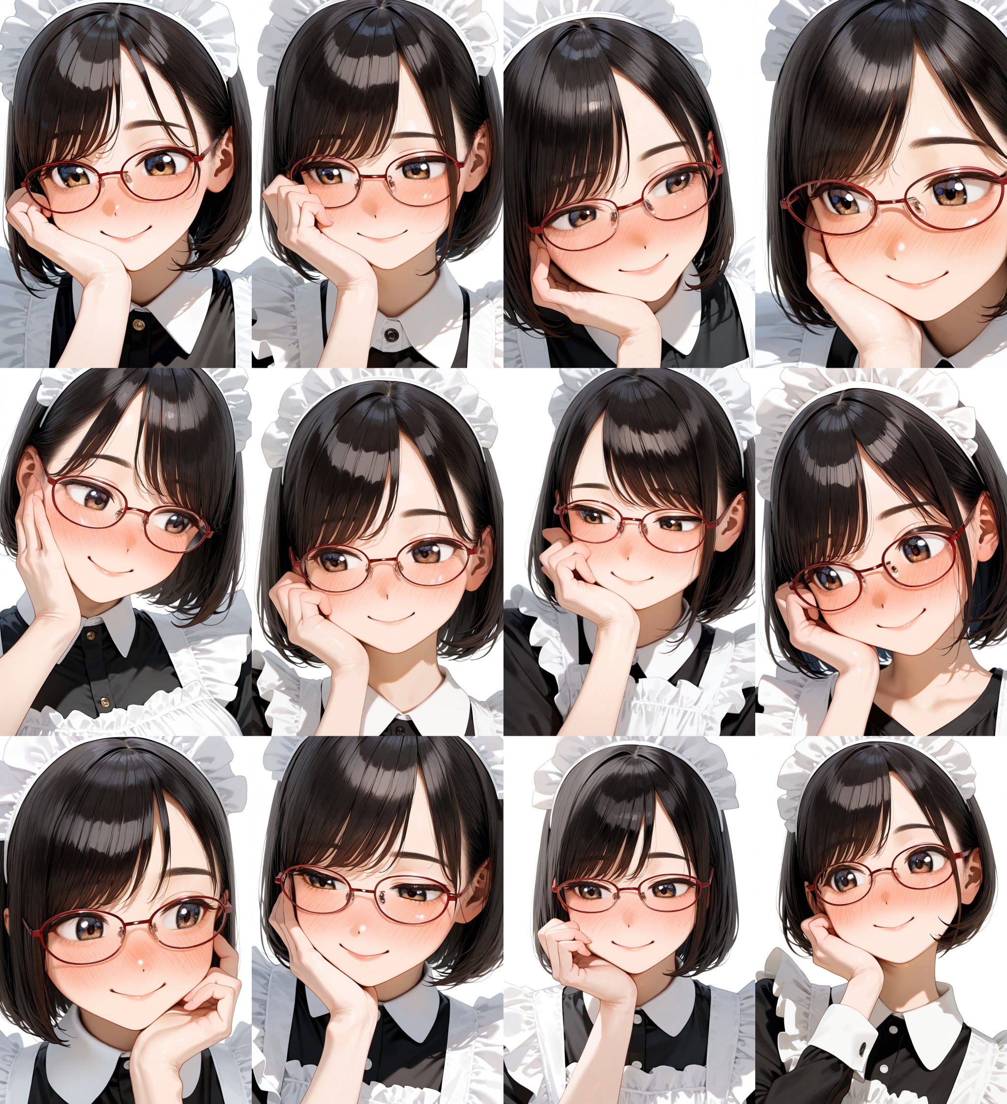 oval_metal1,  glasses,  red-framed eyewear on Tensor.Art