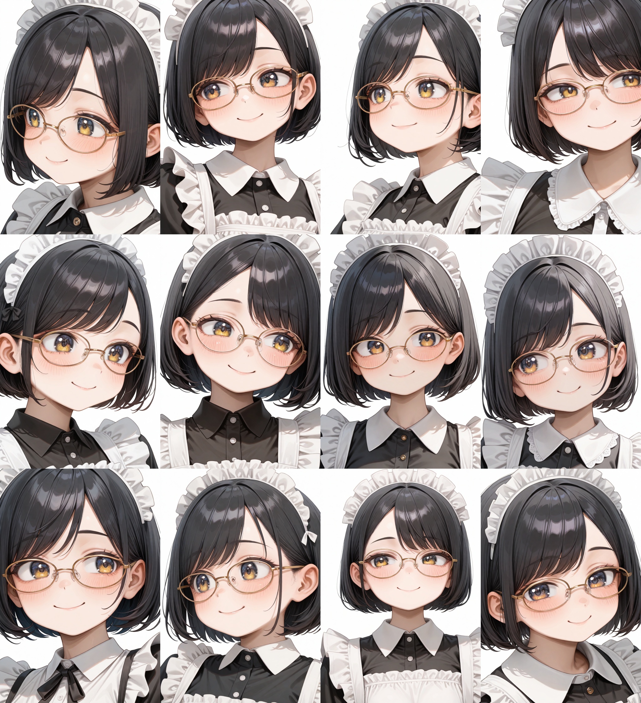 oval_metal1,  glasses,  yellow-framed eyewear on Tensor.Art