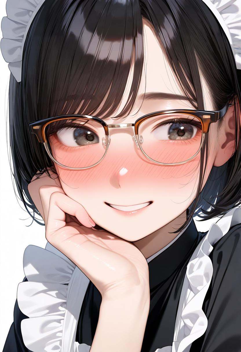 sirmont16A,  glasses,  orange-framed eyewear on Tensor.Art
