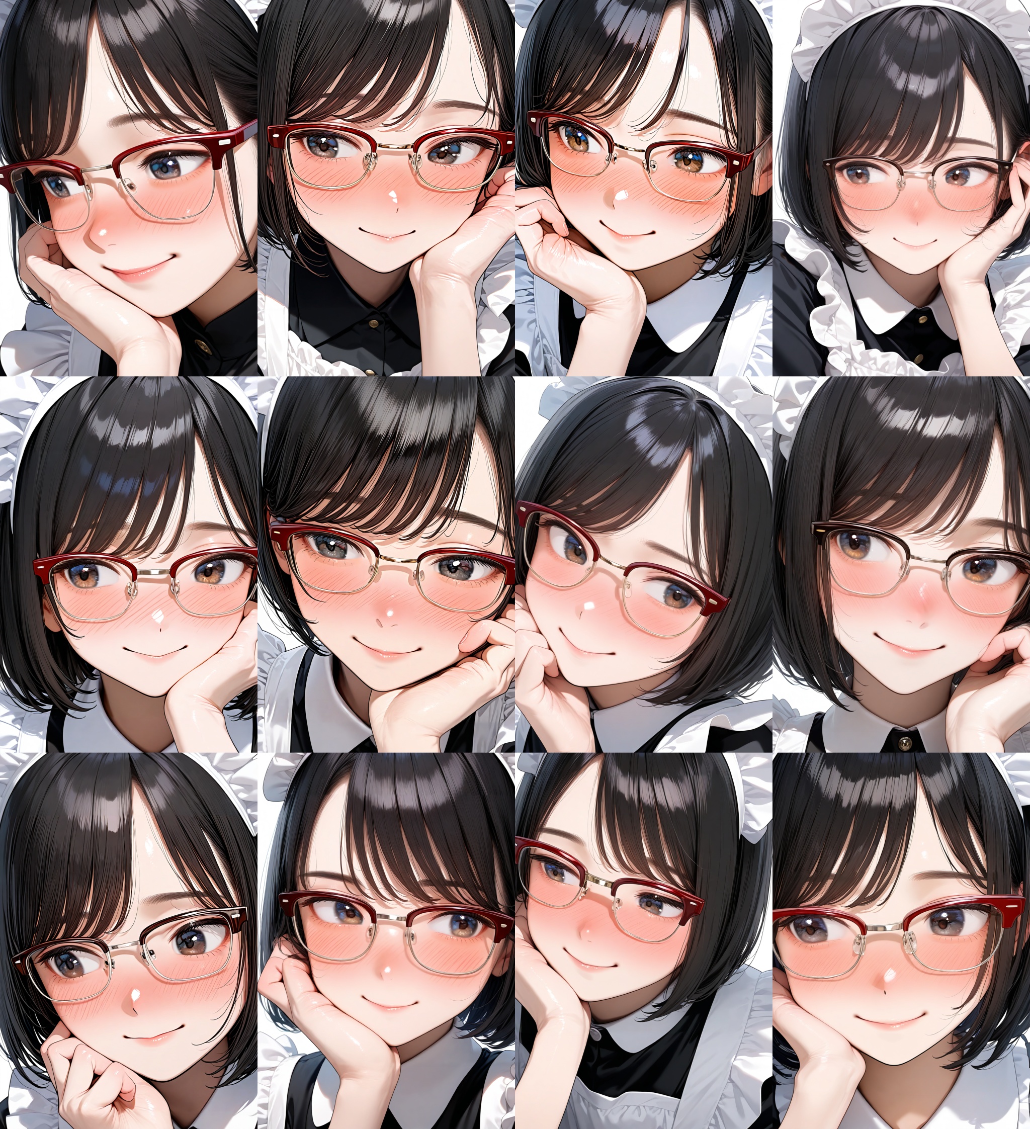 sirmont16A,  glasses,  red-framed eyewear on Tensor.Art