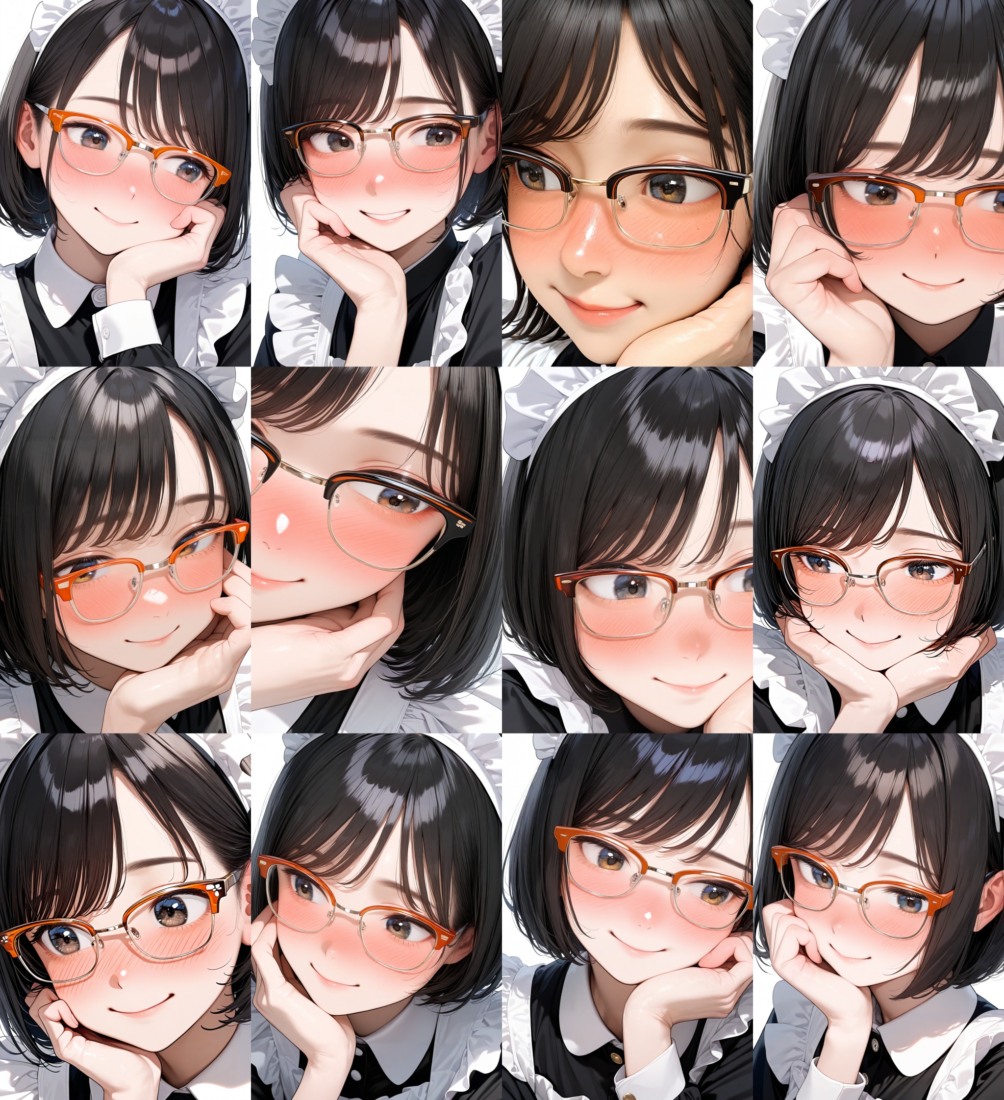 sirmont16A,  glasses,  orange-framed eyewear on Tensor.Art