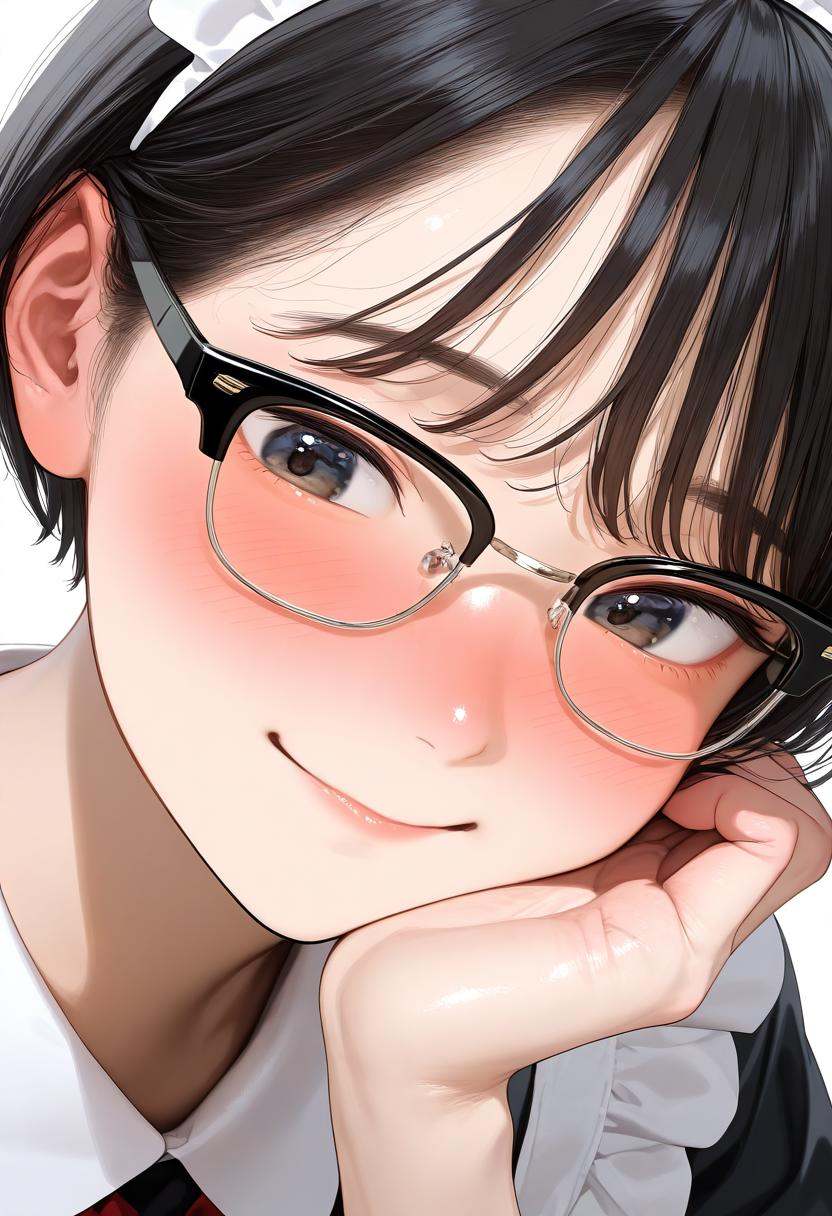 sirmont16A,  glasses,  black-framed eyewear on Tensor.Art