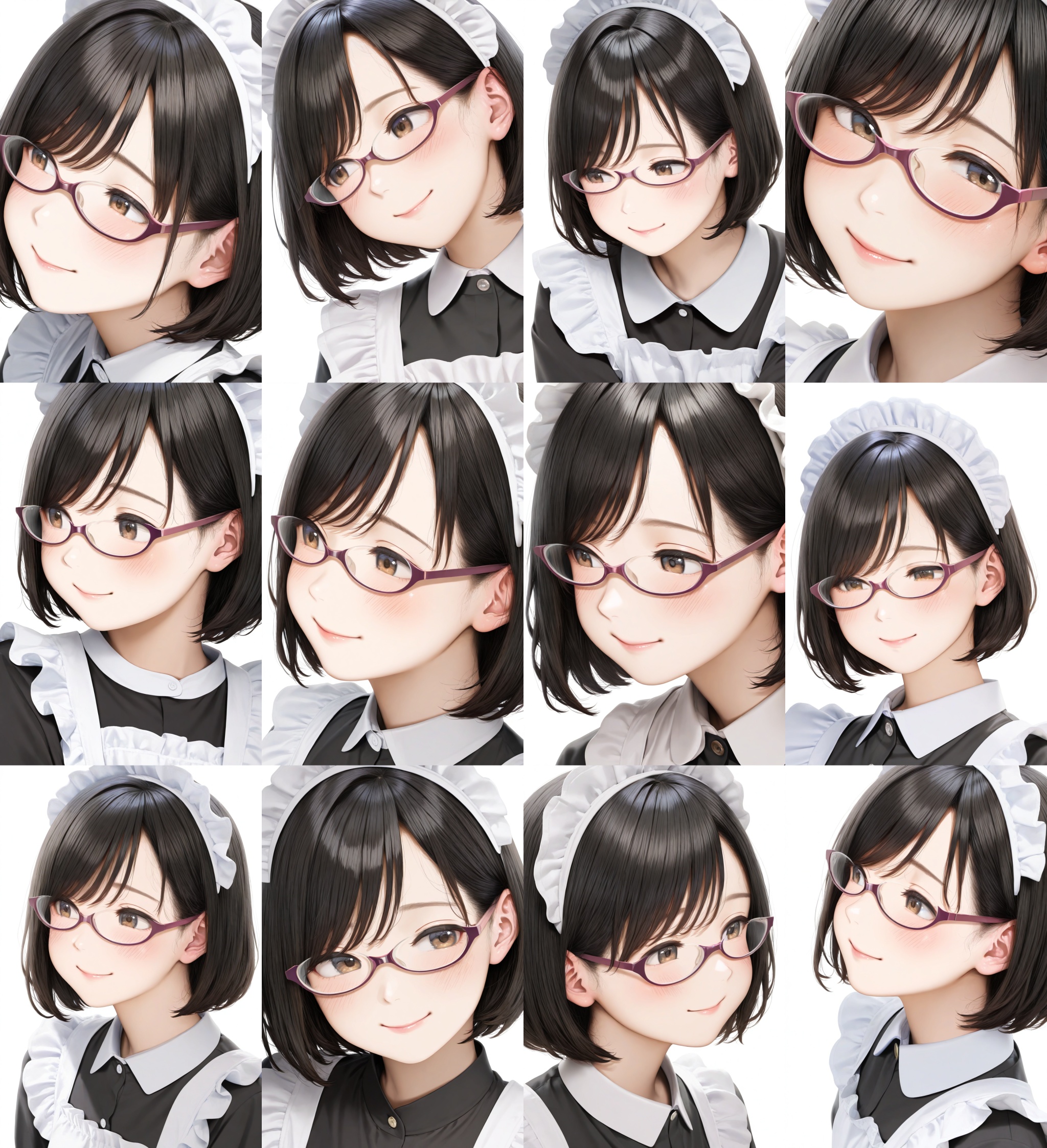 underrim_cell,  under-rim eyewear,  pink-framed eyewear on Tensor.Art
