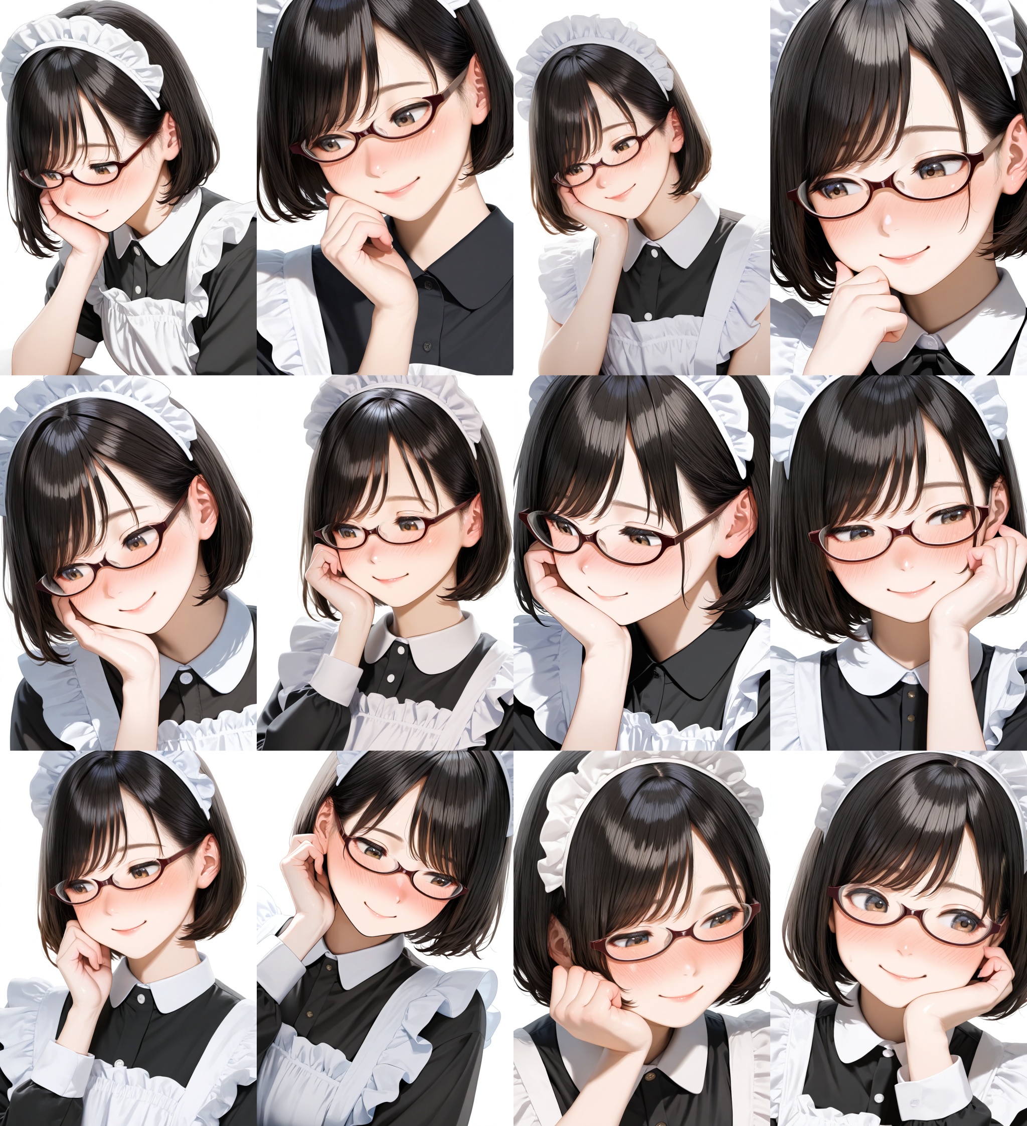 underrim_cell,  under-rim eyewear,  red-framed eyewear on Tensor.Art