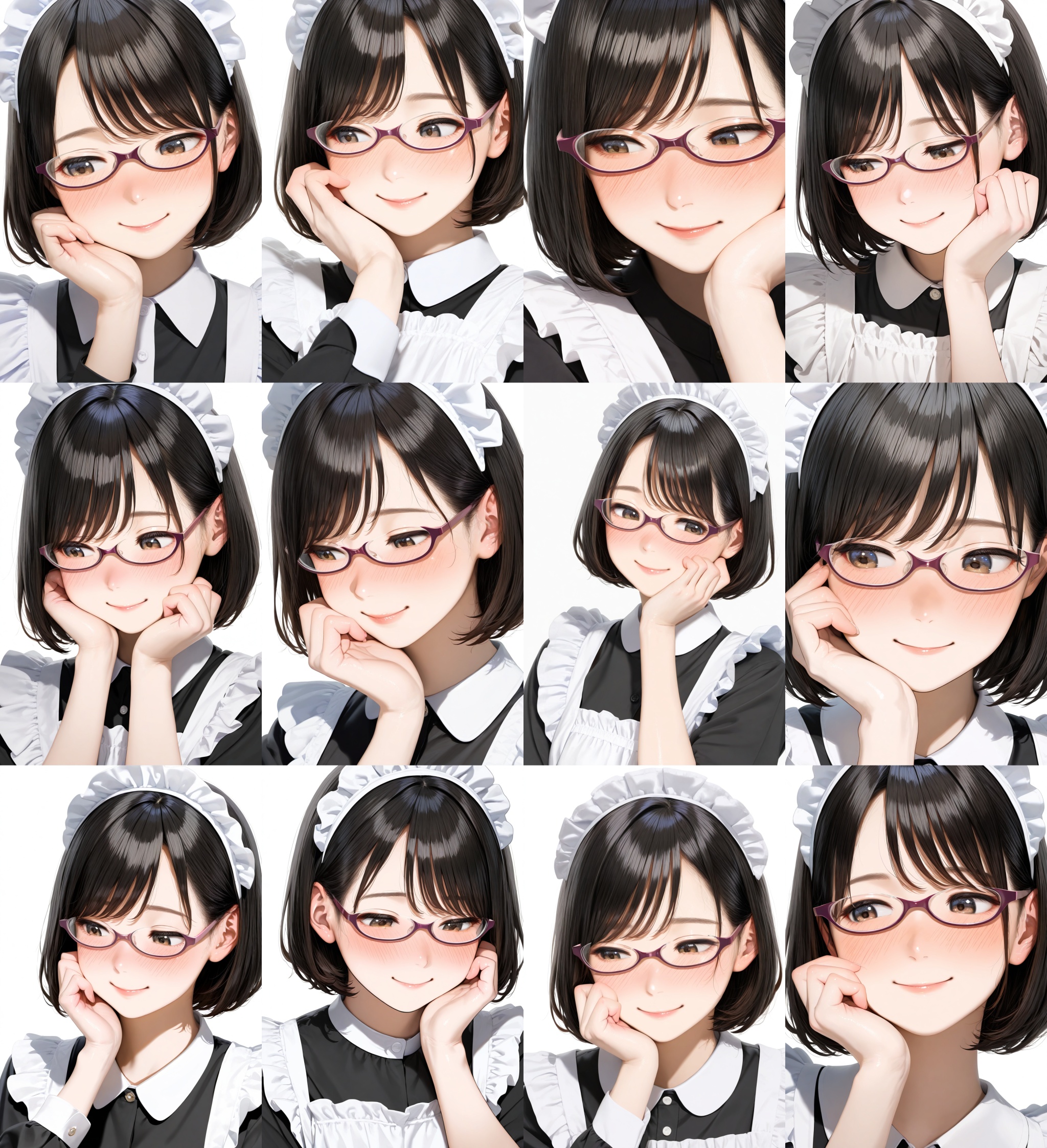 underrim_cell,  under-rim eyewear,  pink-framed eyewear on Tensor.Art