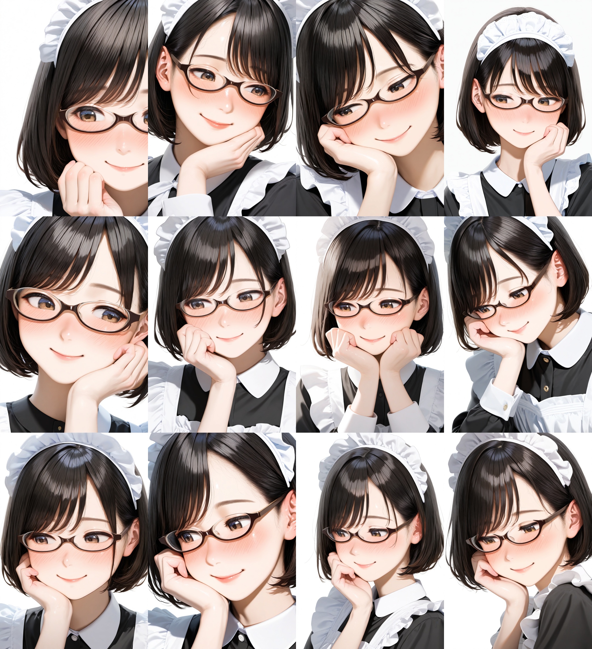 underrim_cell,  under-rim eyewear,  brown-framed eyewear on Tensor.Art