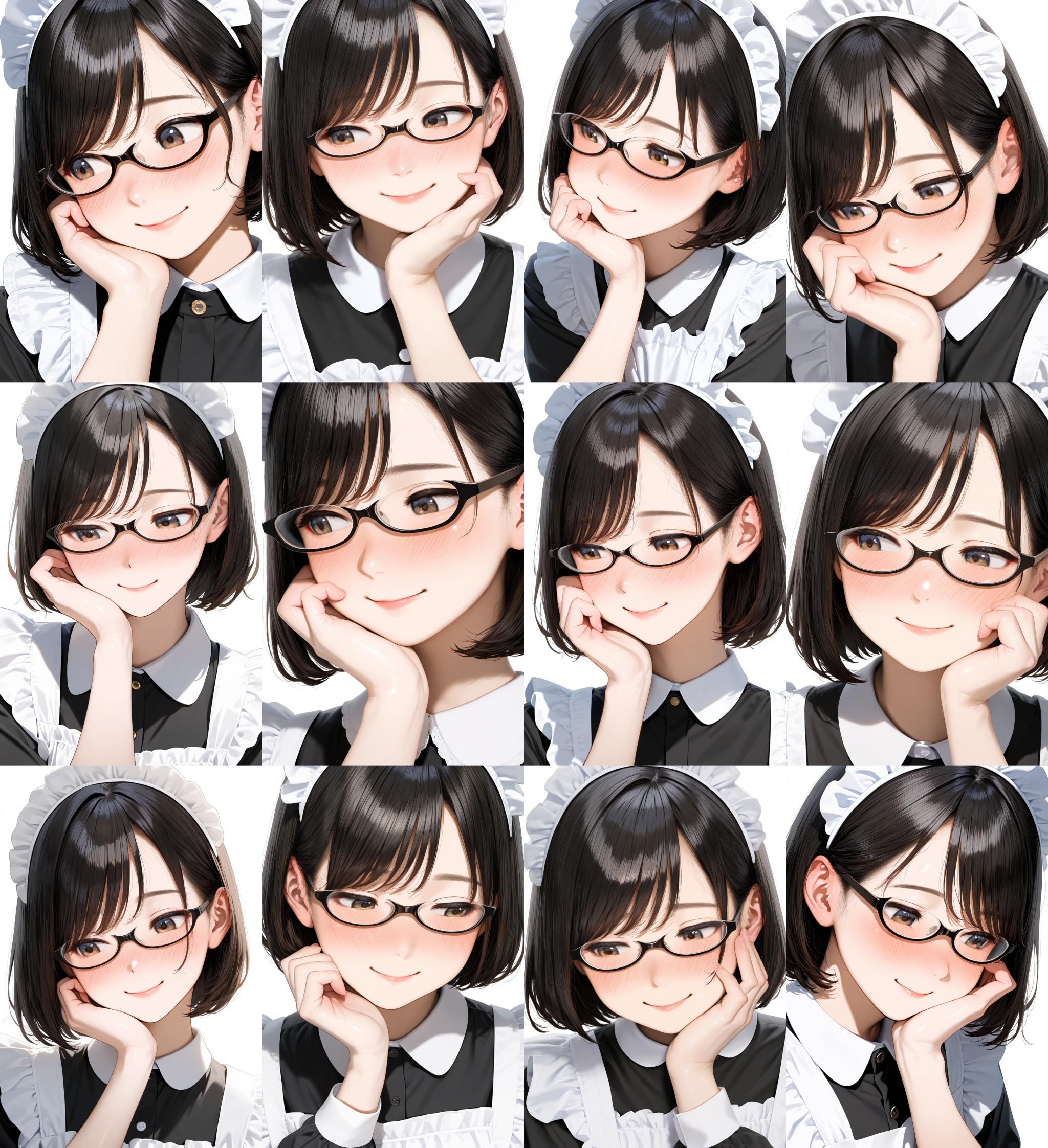 underrim_cell,  under-rim eyewear,  black-framed eyewear on Tensor.Art