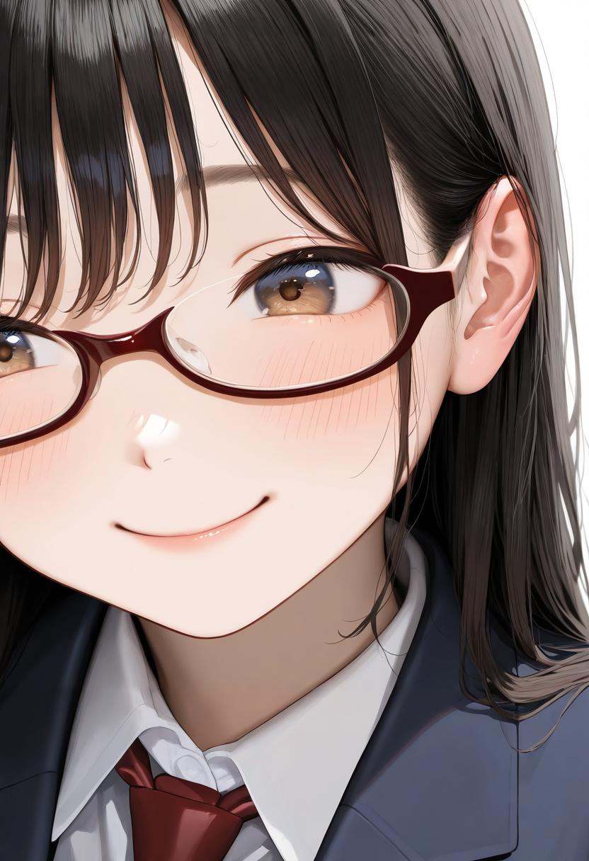 underrim_cell,  under-rim eyewear,  red-framed eyewear on Tensor.Art