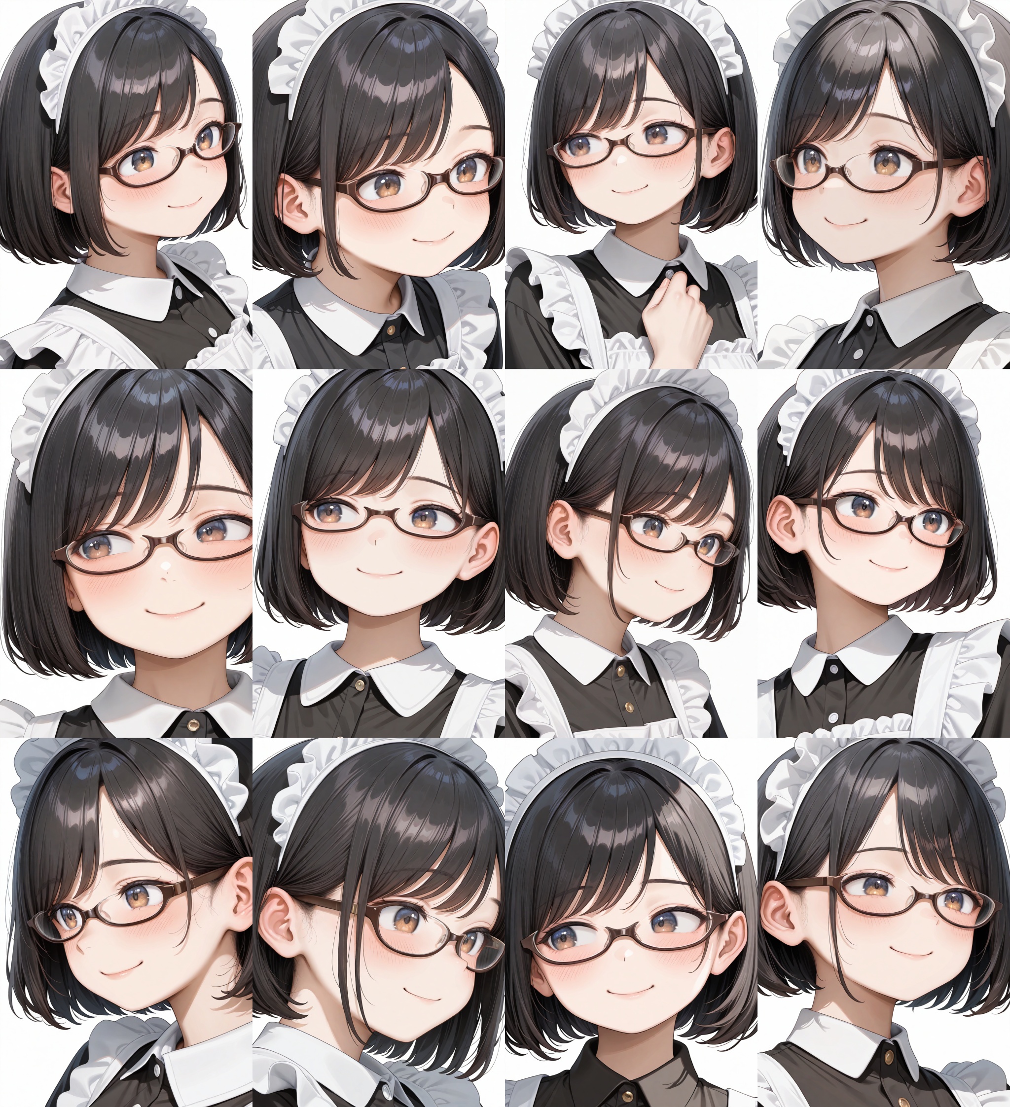 underrim_cell,  under-rim eyewear,  brown-framed eyewear on Tensor.Art