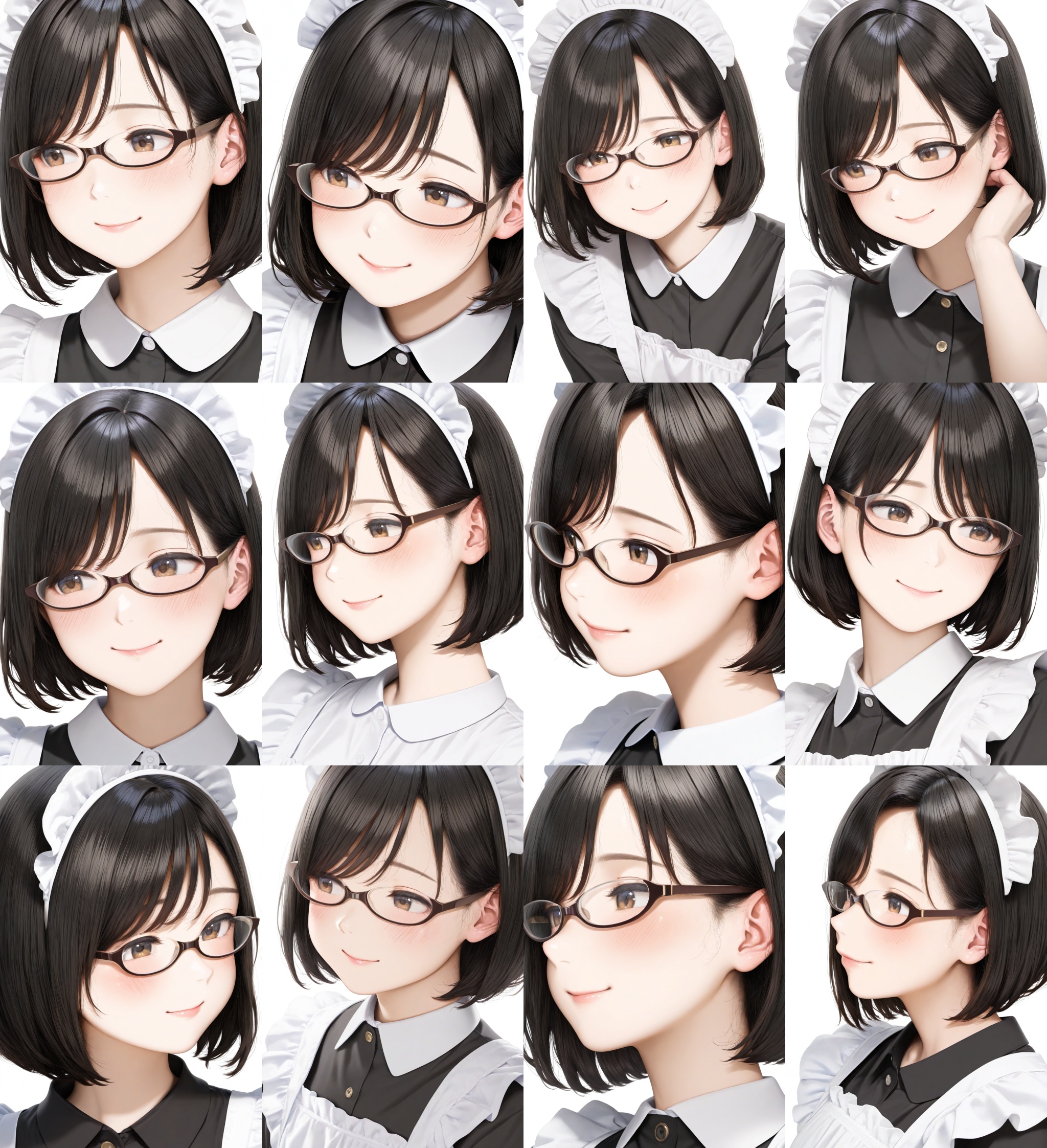 underrim_cell,  under-rim eyewear,  brown-framed eyewear on Tensor.Art