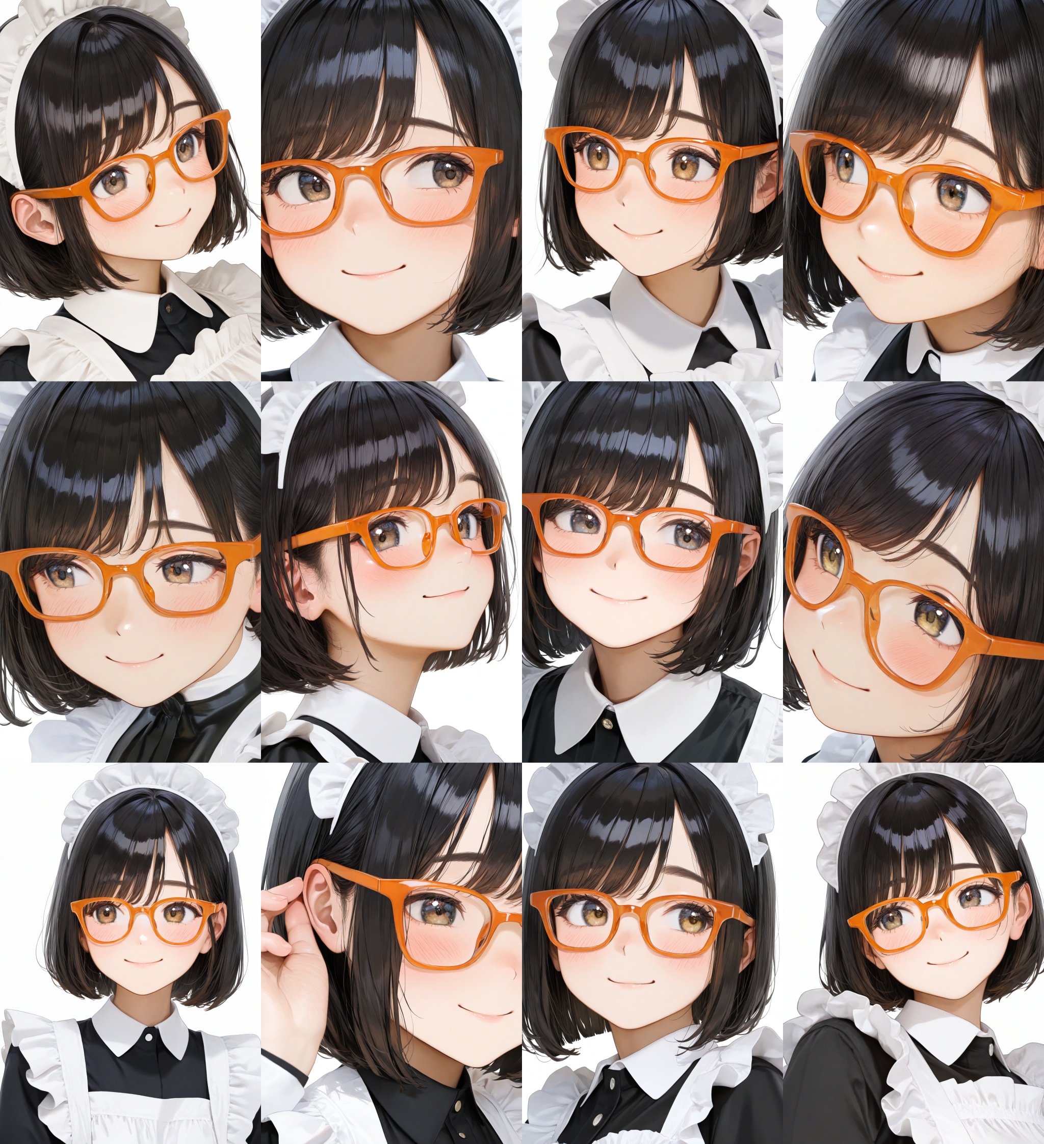 Wellington22A,  glasses,  orange-framed eyewear on Tensor.Art