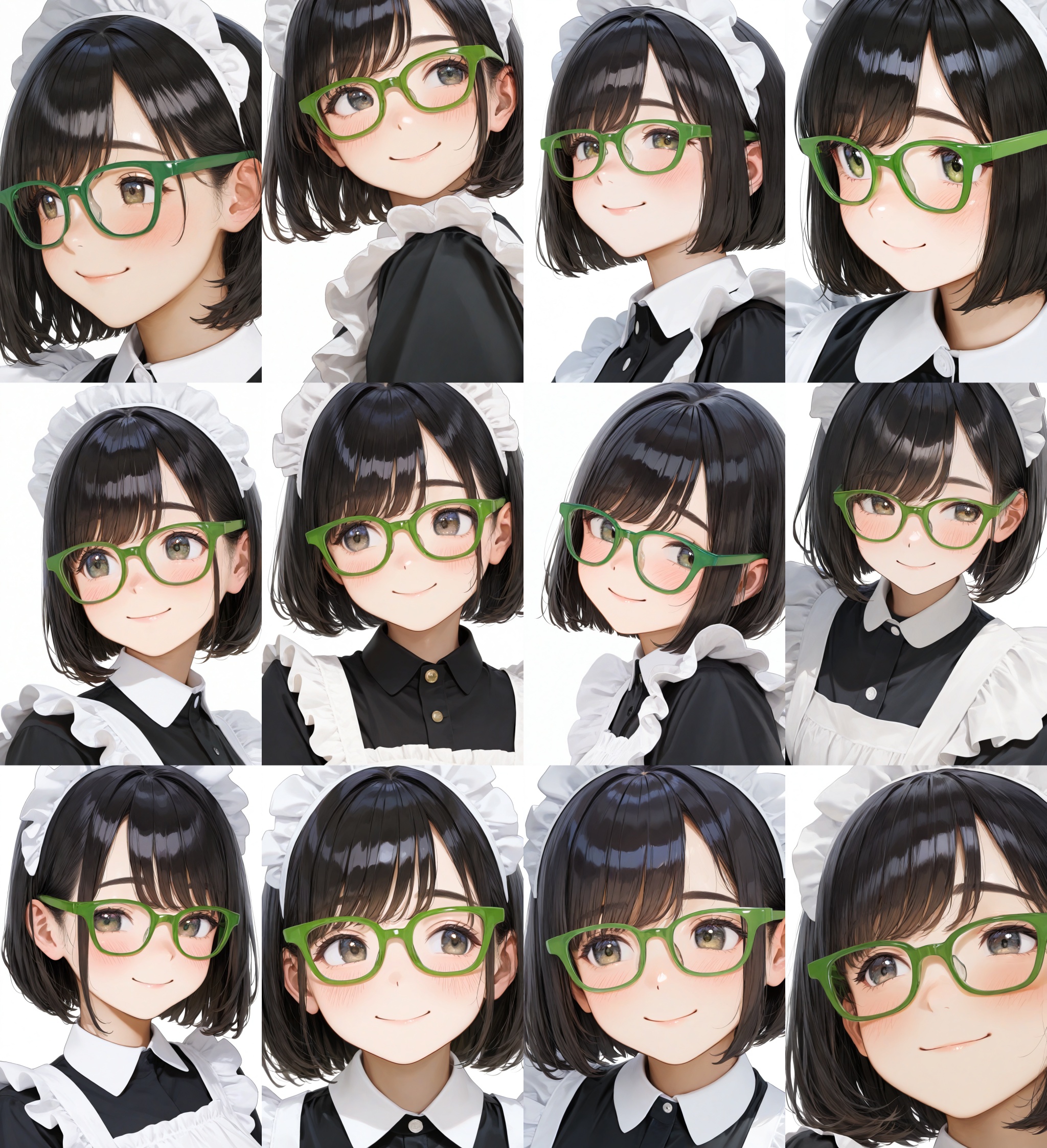 Wellington22A,  glasses,  green-framed eyewear on Tensor.Art