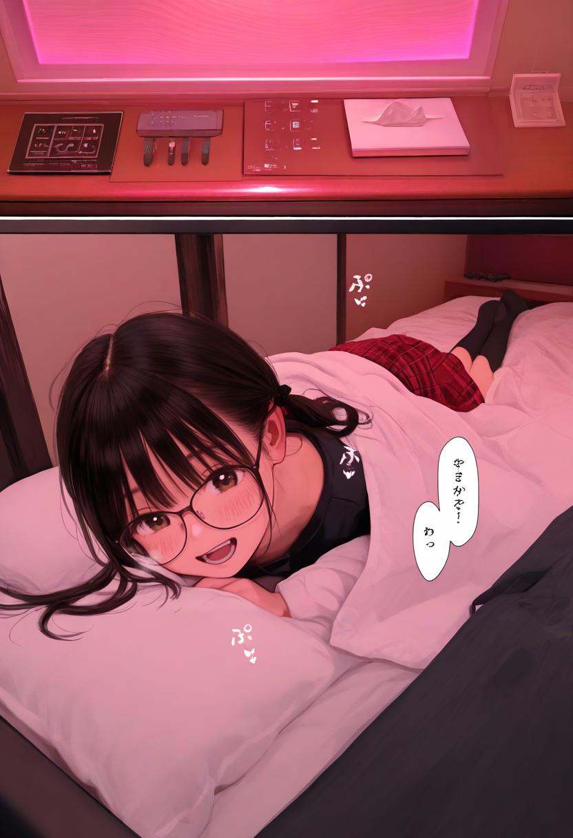 1girl,  glasses,  black hair on Tensor.Art