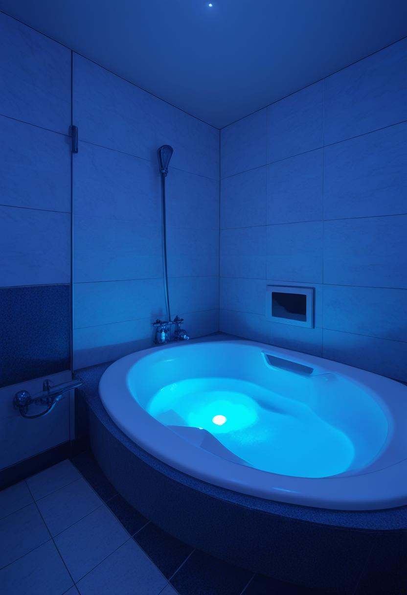 LHbathroom,  scenery,  blue theme on Tensor.Art