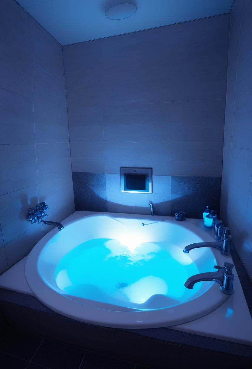 LHbathroom,  scenery,  blue theme on Tensor.Art