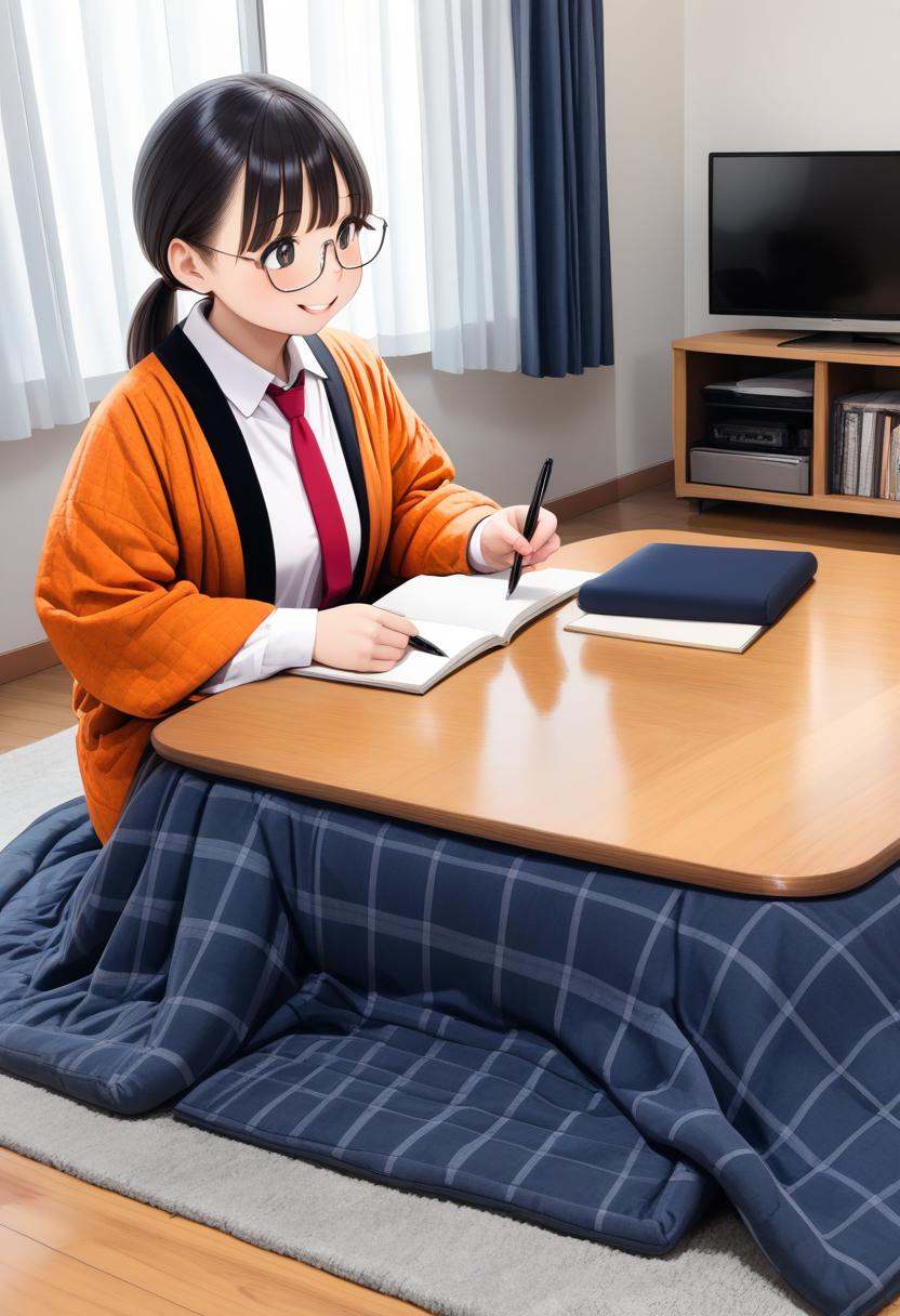 orange hanten,  hanten \(clothes\),  1girl on Tensor.Art