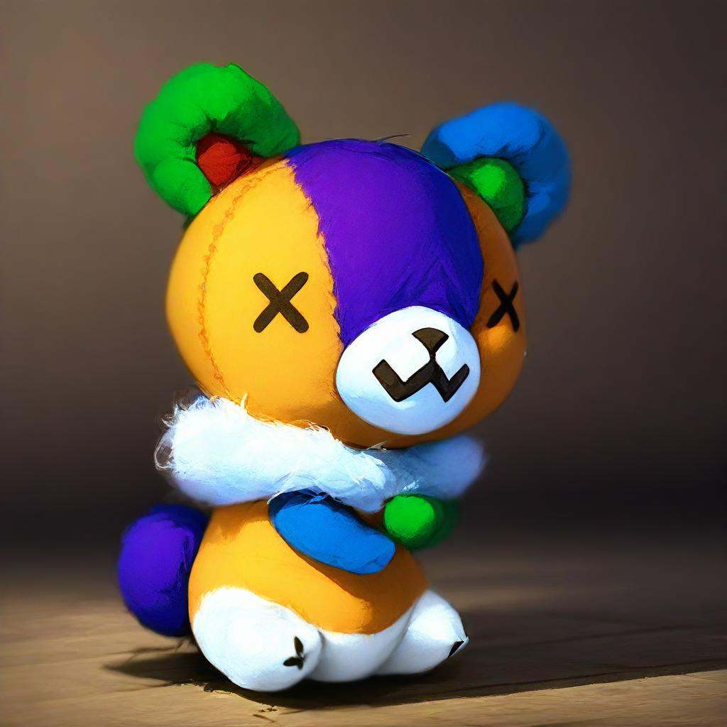 Miro-AC,  living plushie,  X-shaped eyes on Tensor.Art