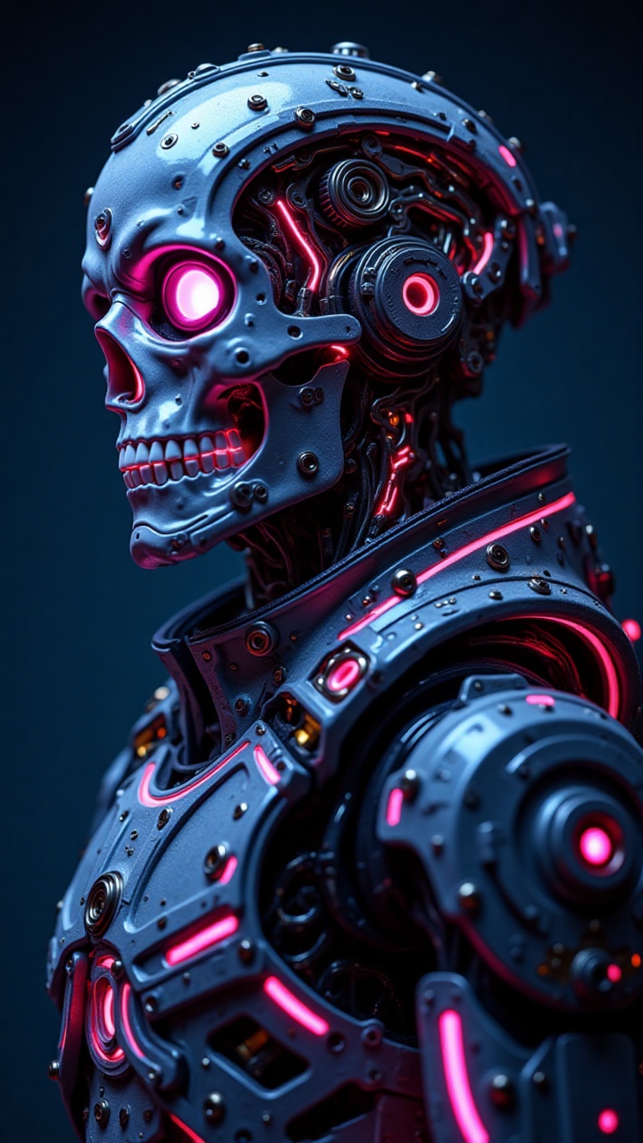 Portrait full body from head to knee,  CyborgAndroid male,  highly detailed mechanical design on Tensor.Art