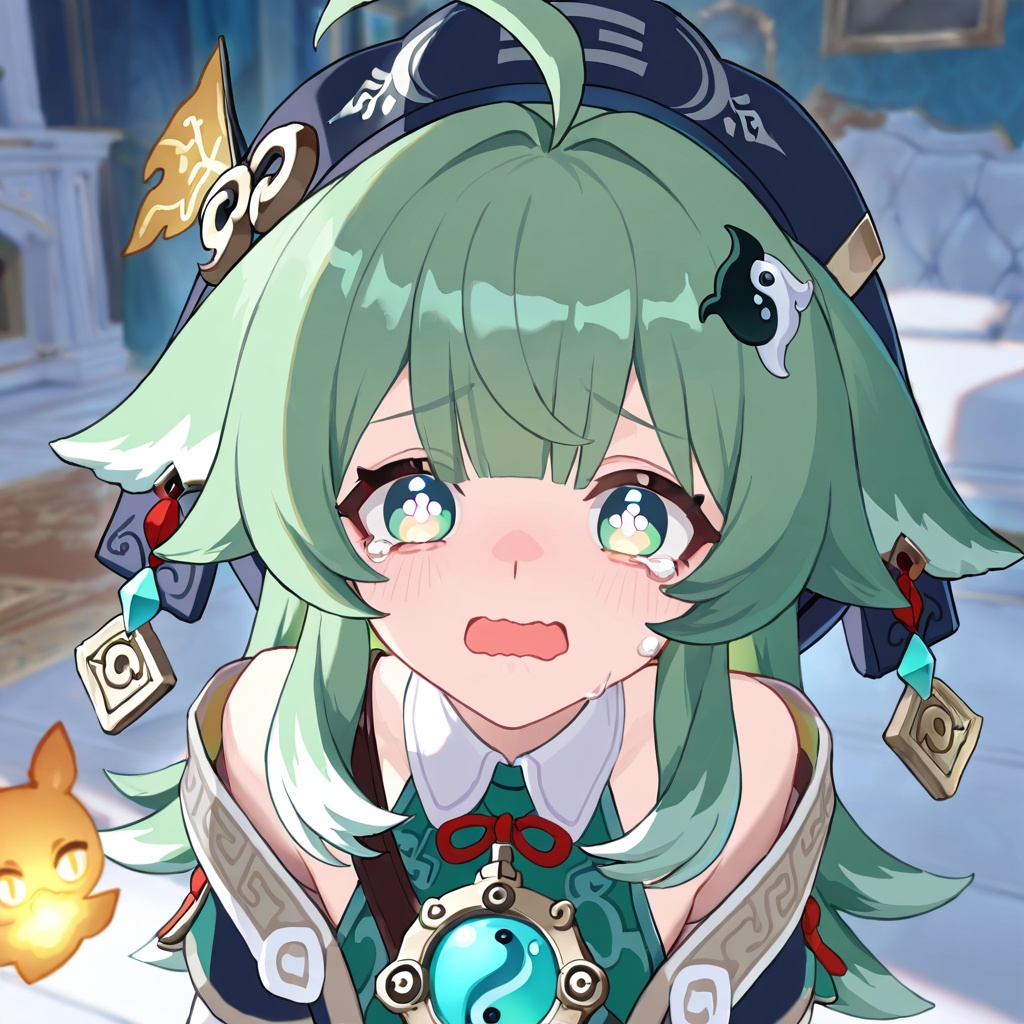 Huohuo (honkai star rail),  green hair,  ahoge on Tensor.Art