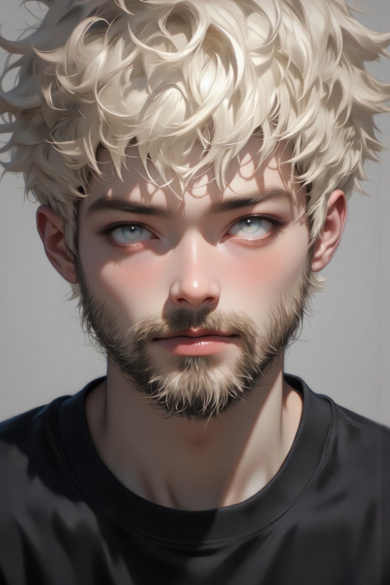 solo,  looking at viewer,  blue eyes on Tensor.Art