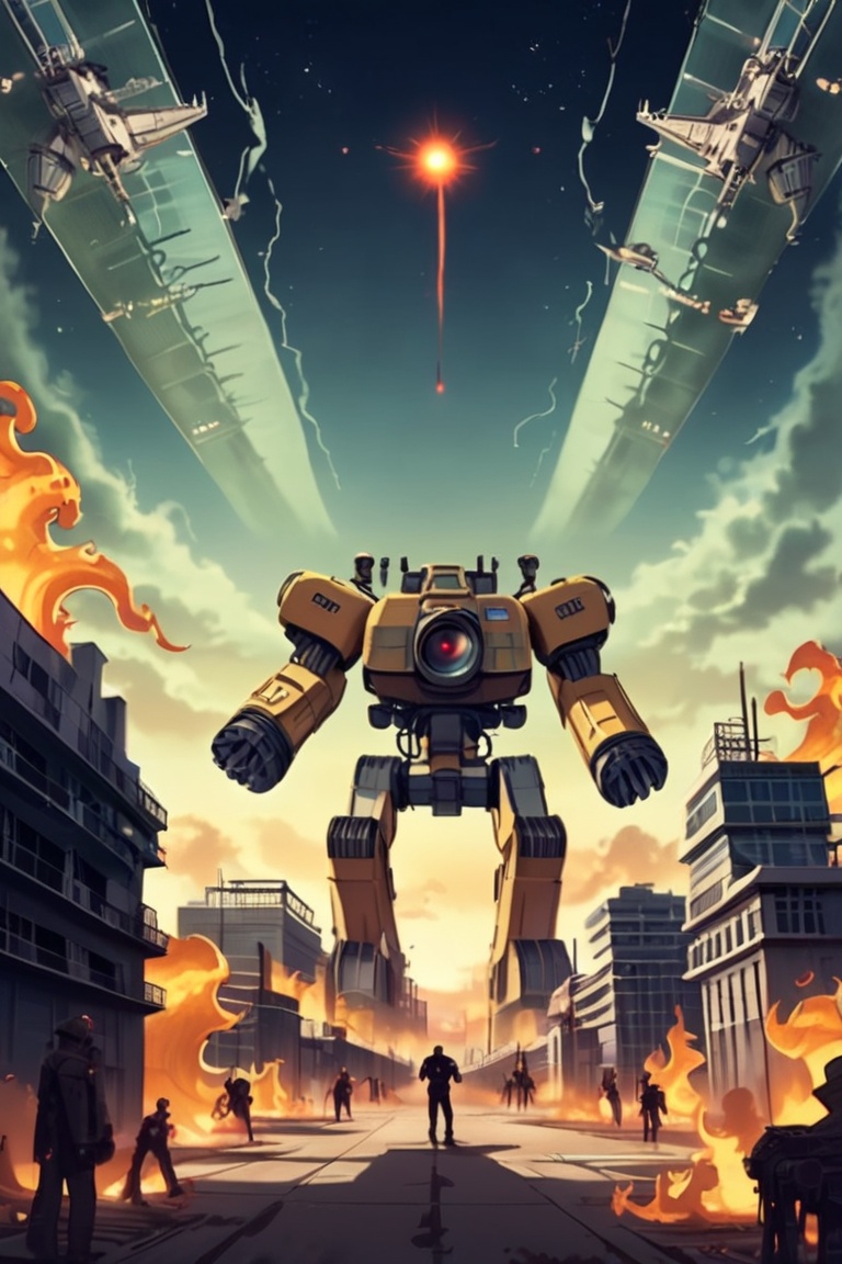 apocalyptic chaos unfolds in the heart of Manhattan as multiple extraterrestrial vessels descend upon the cityscape. A fle...
