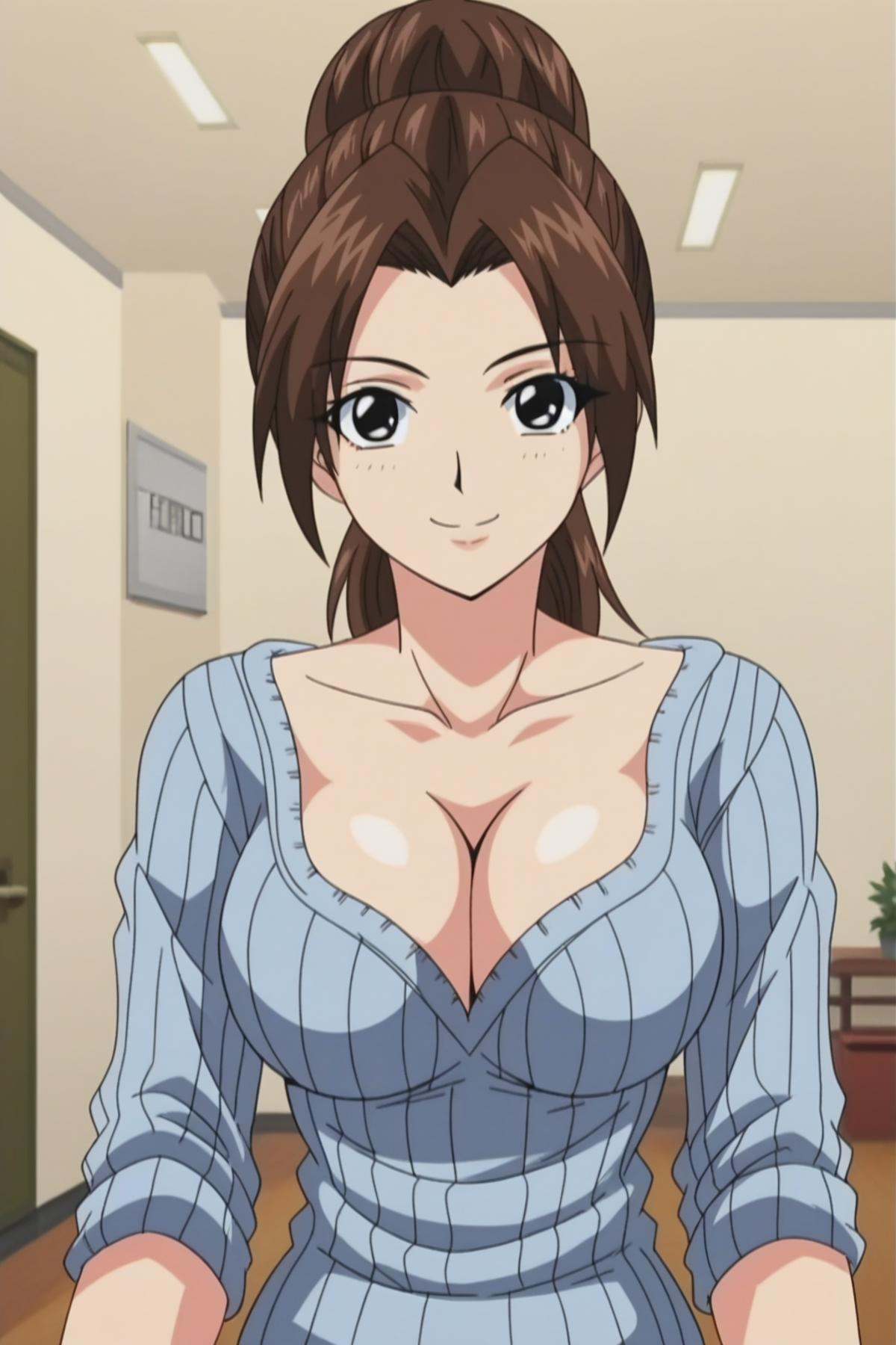 kini,  1girl,  brown hair on Tensor.Art