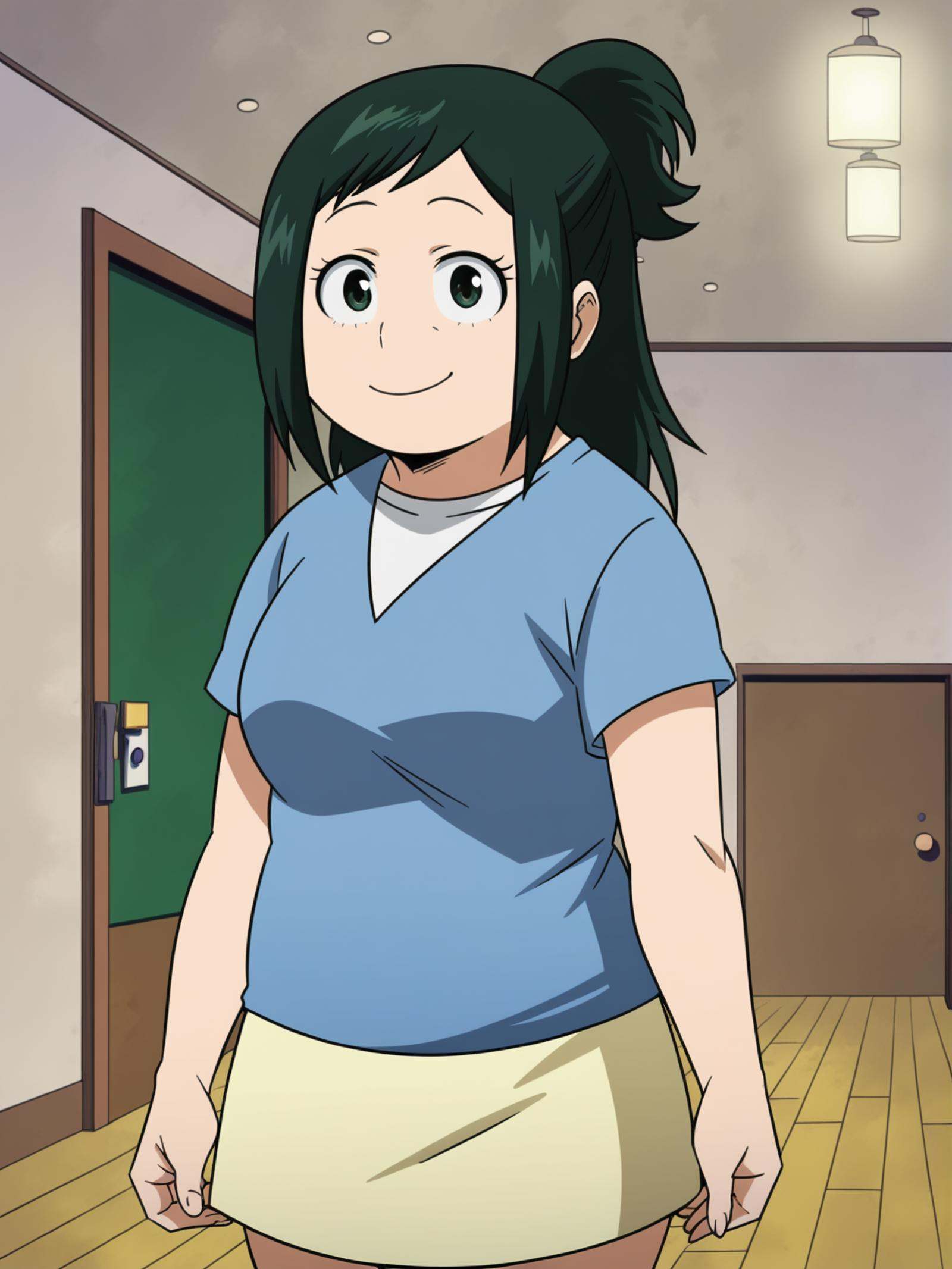 inko,  1girl,  green hair on Tensor.Art