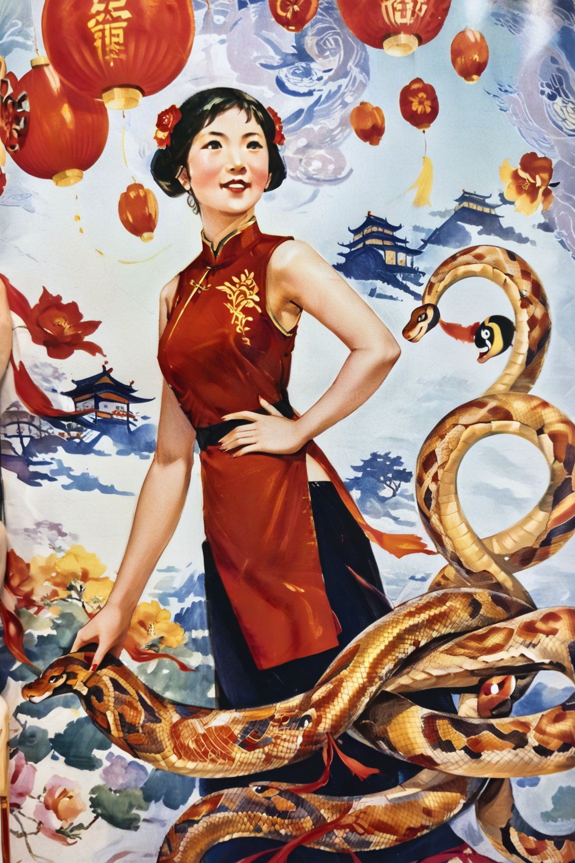 chinese ccp art,  score_9,  score_8_up on Tensor.Art